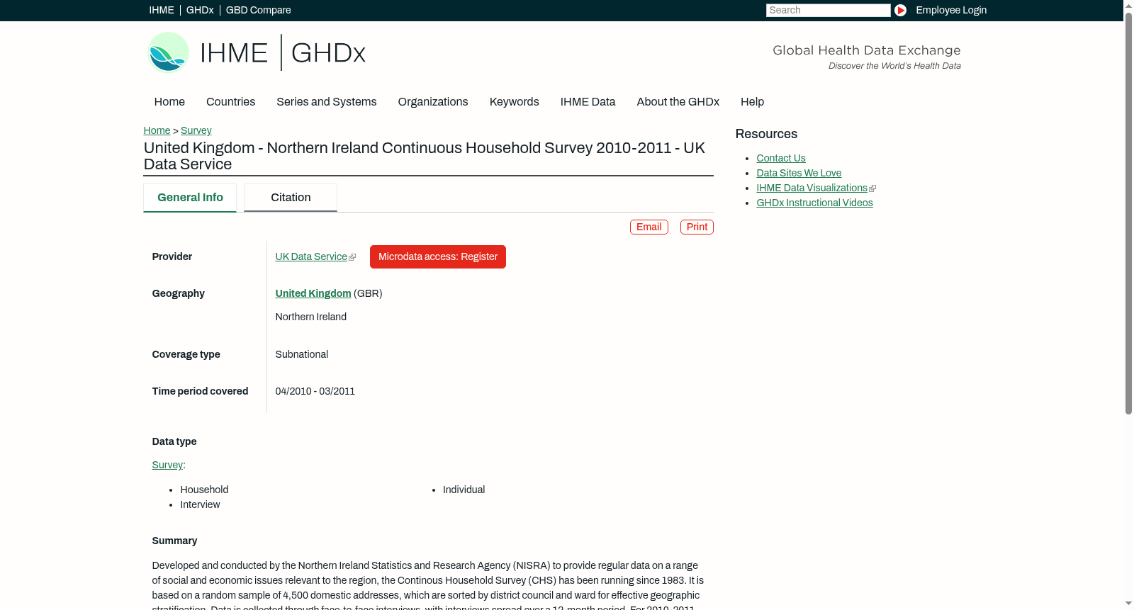 United Kingdom - Northern Ireland Continuous Household Survey 2010-2011 - UK Data Service 数据集图片