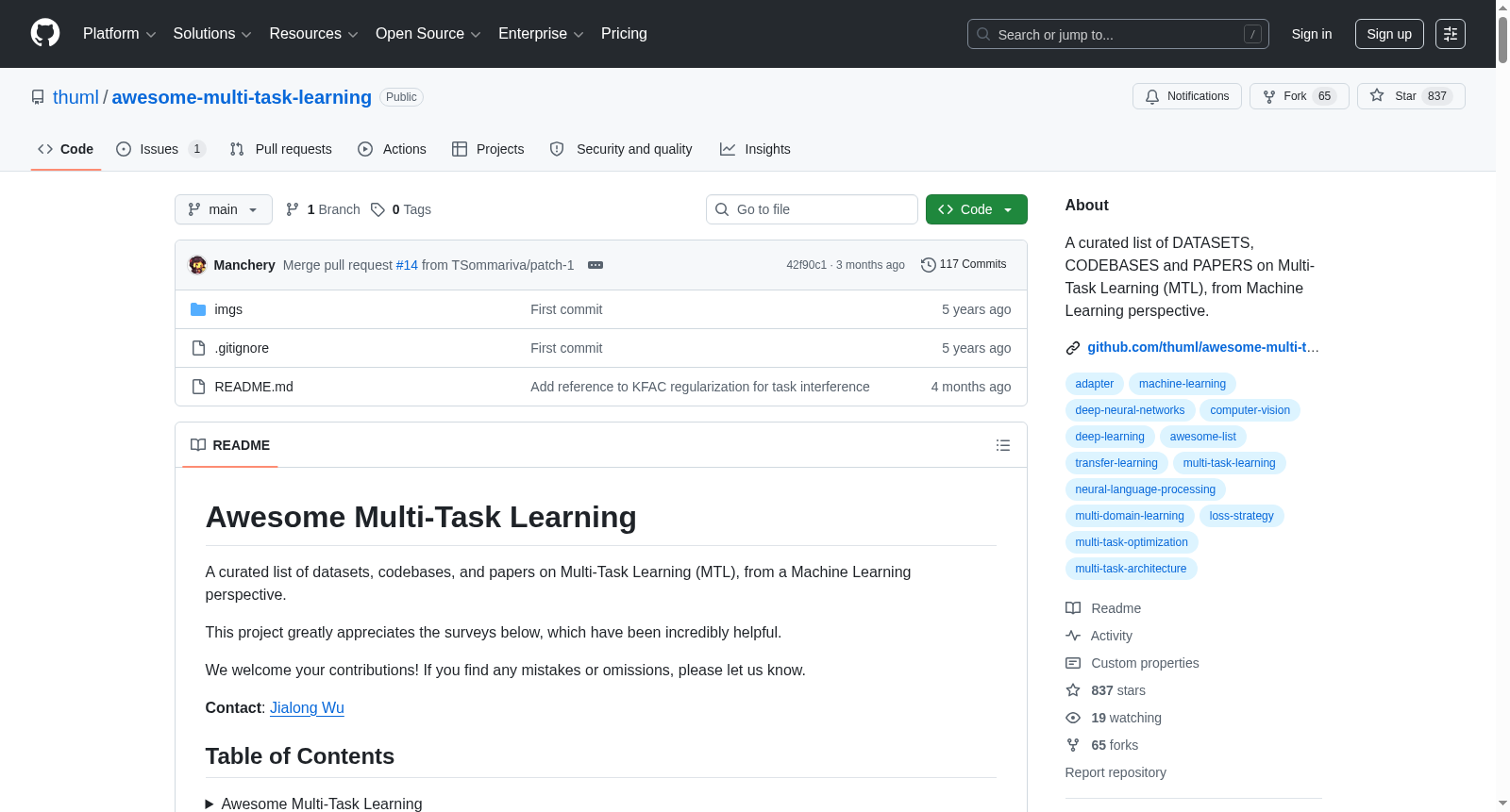 awesome-multi-task-learning 数据集图片