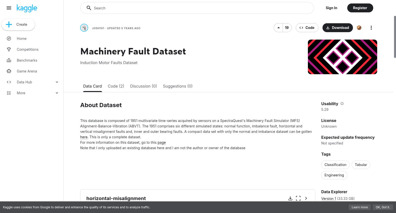 Machinery Fault Dataset 数据集图片