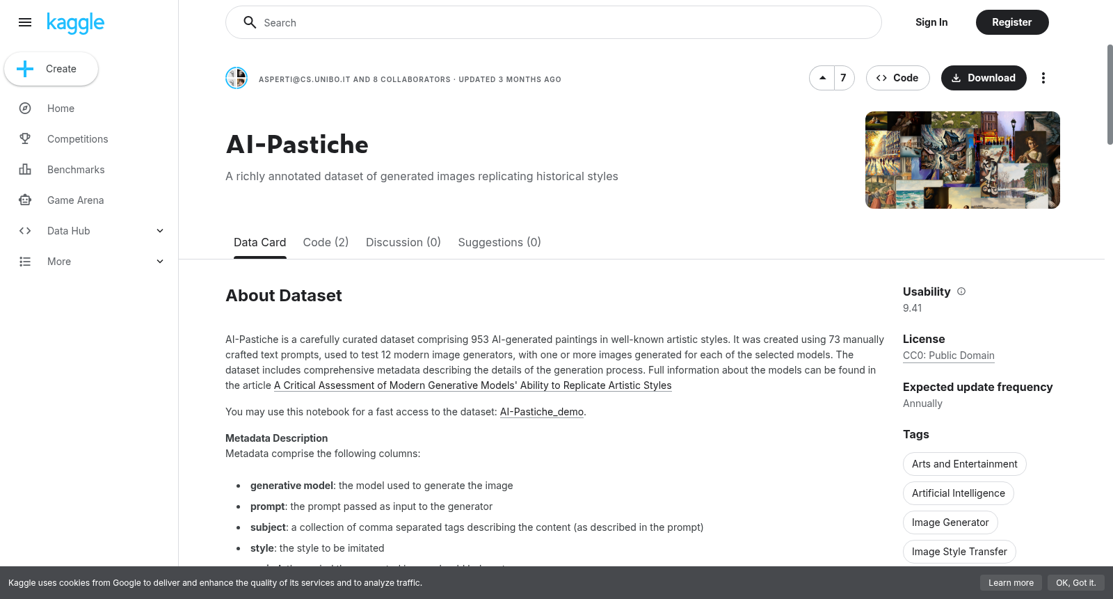 AI-Pastiche 数据集图片