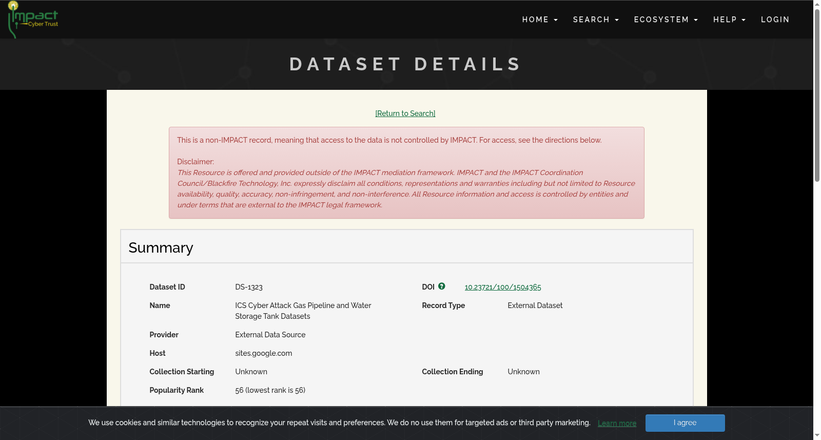ICS Cyber Attack Gas Pipeline and Water Storage Tank Datasets 数据集图片