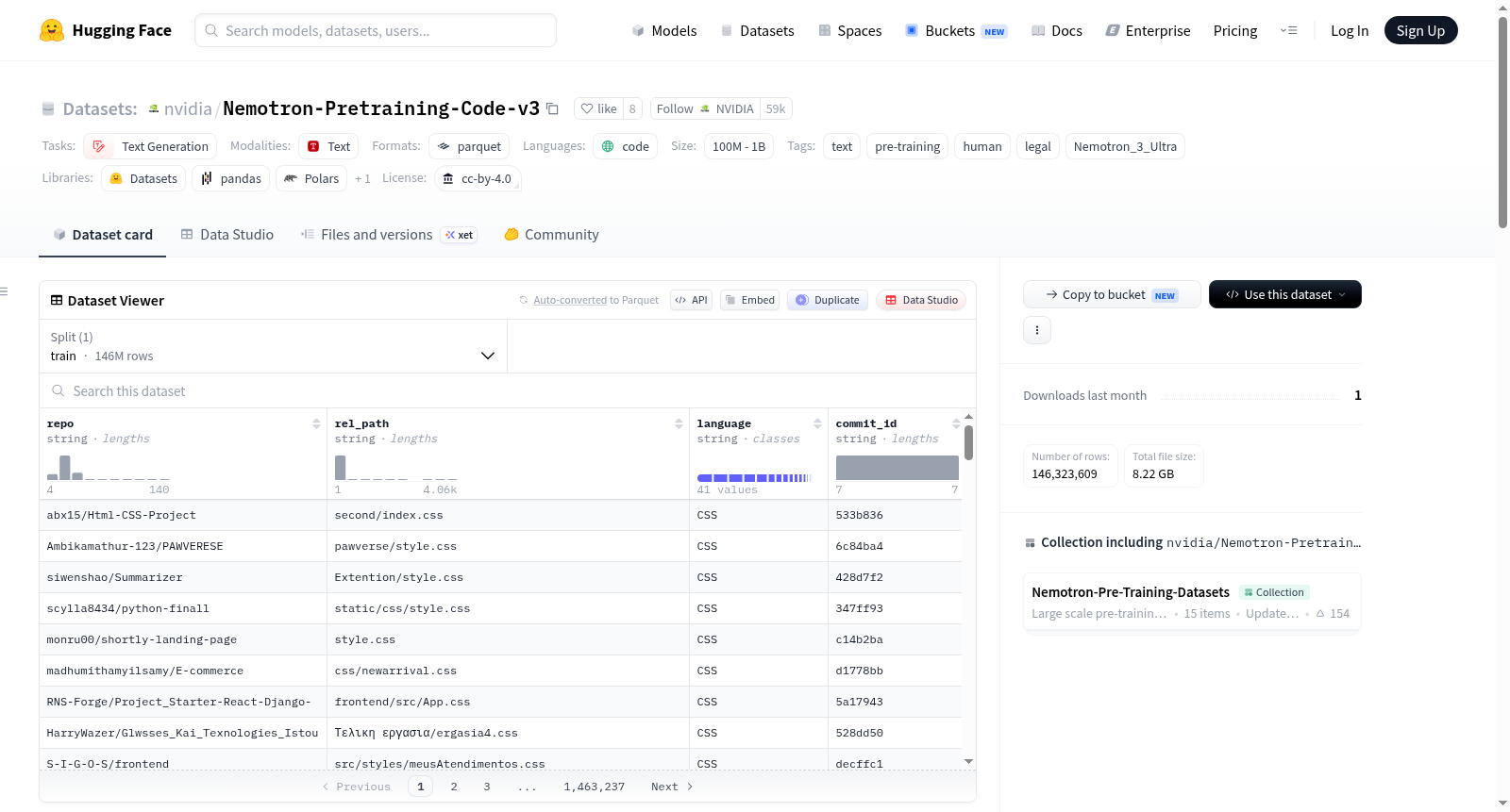 Nemotron-Pretraining-Code-v3 数据集图片