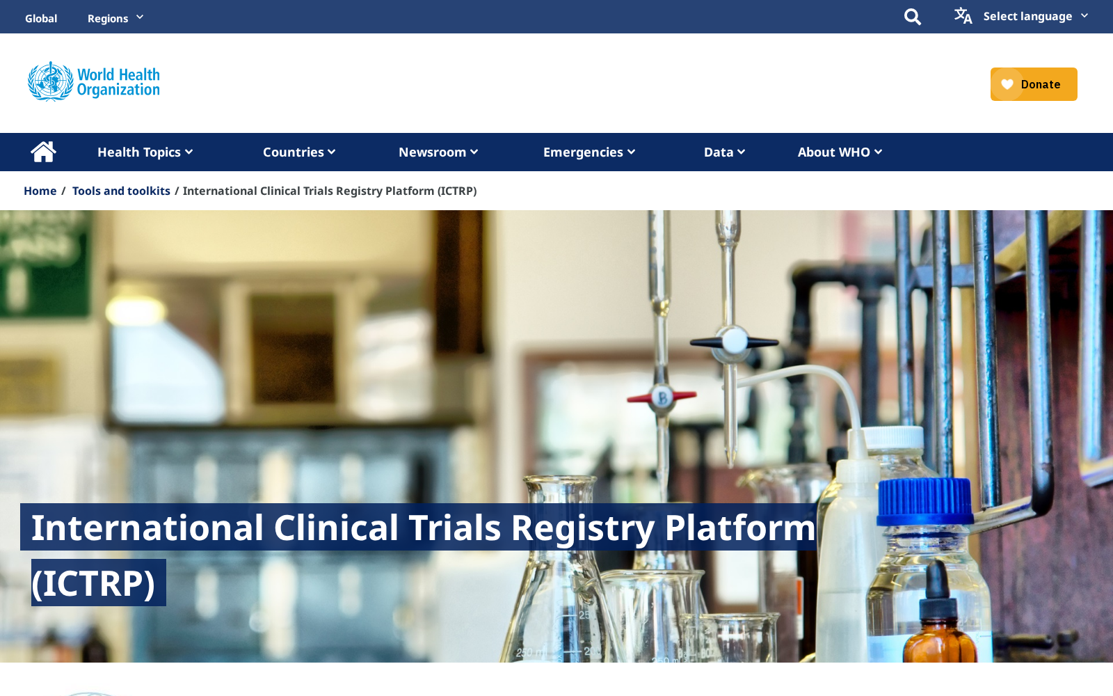International Clinical Trials Registry Platform 数据集图片