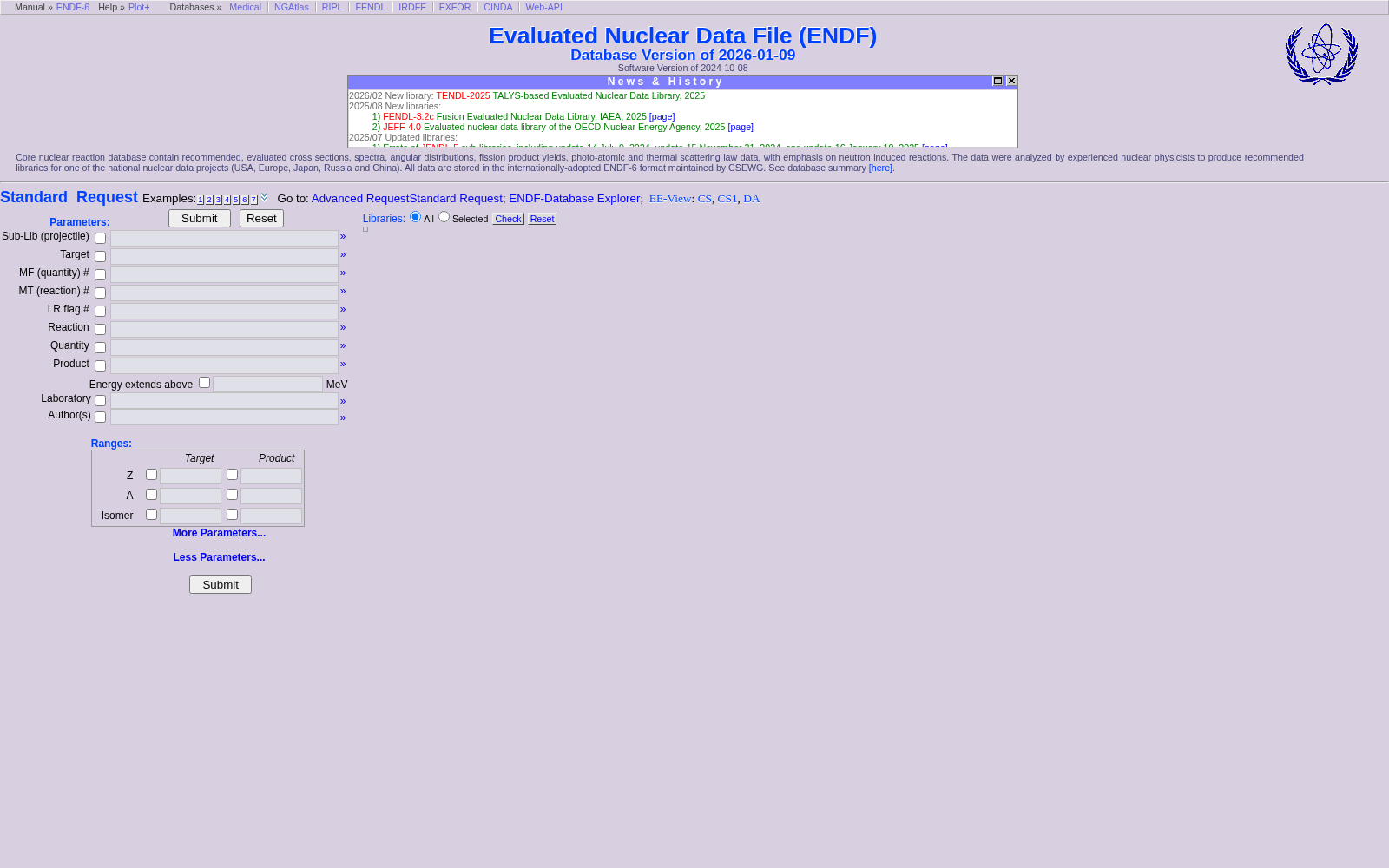 Evaluated Nuclear Data File 数据集图片