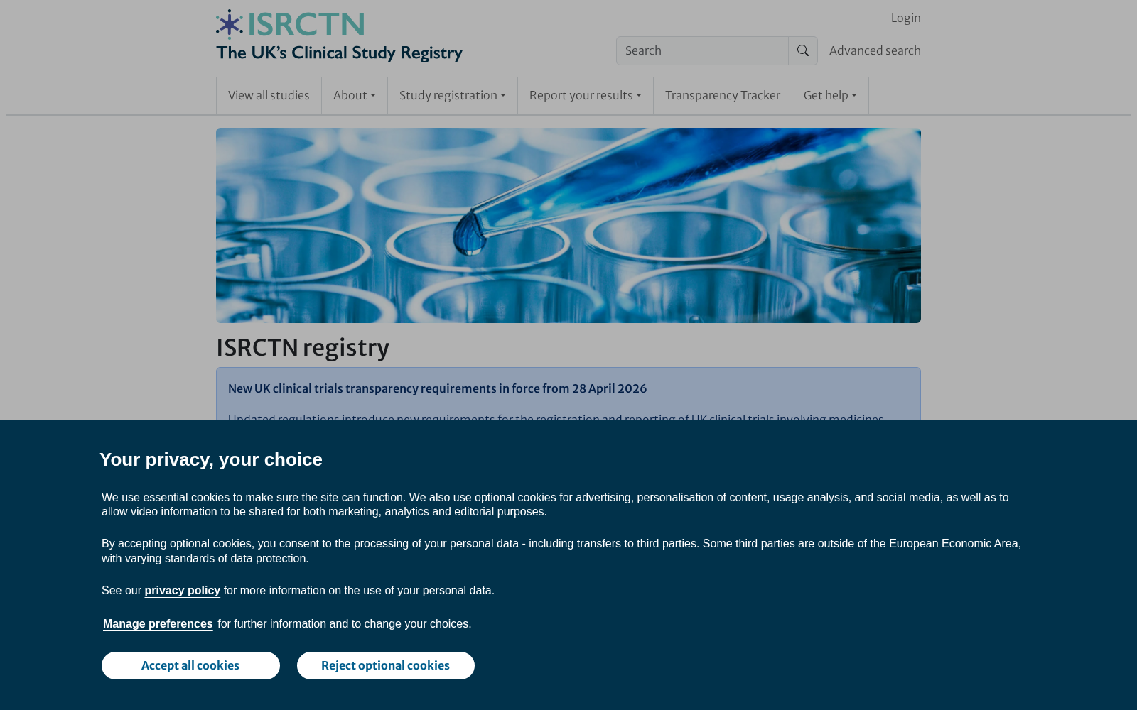 ISRCTN Registry 数据集图片