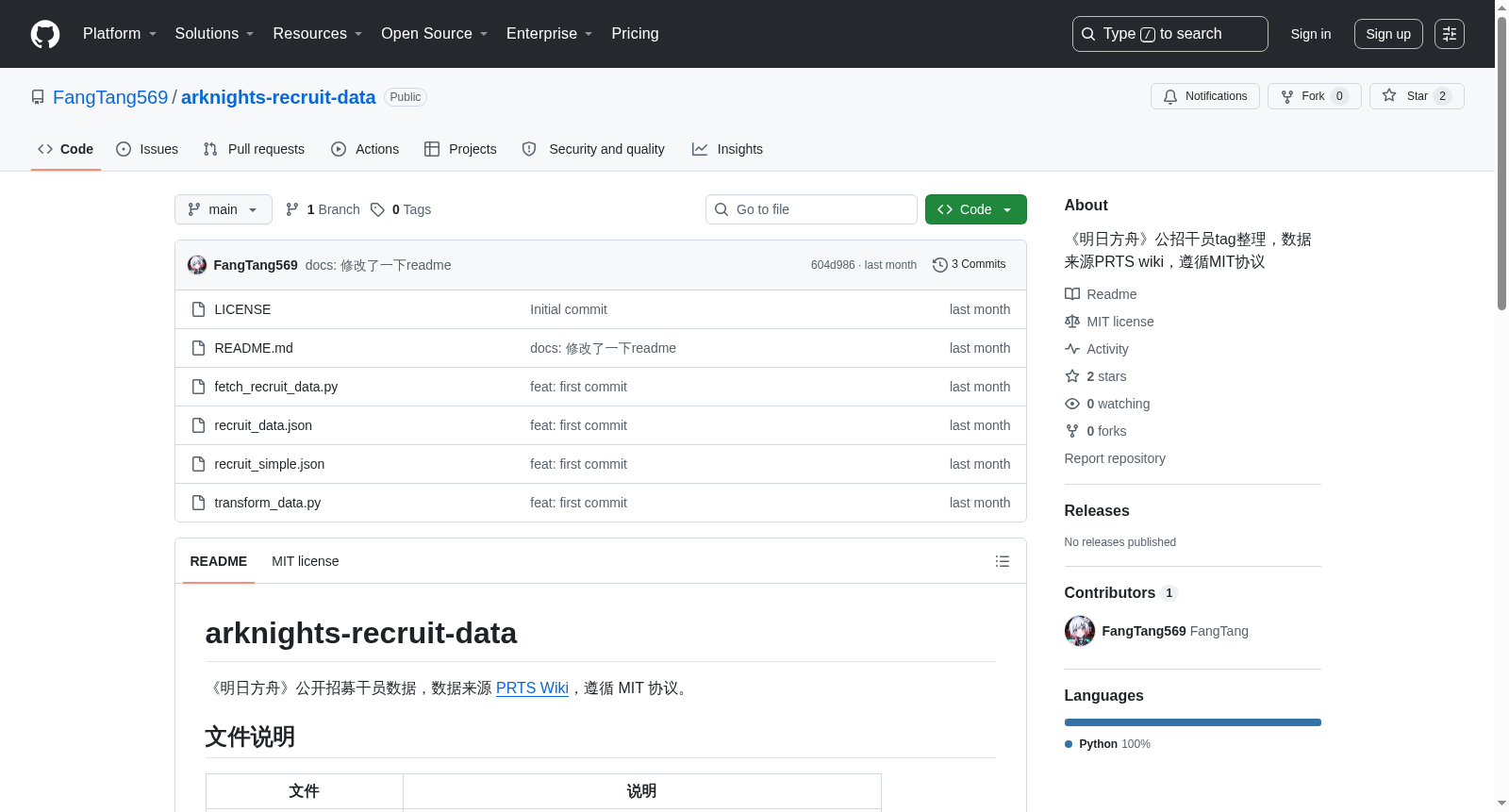 arknights-recruit-data 数据集图片