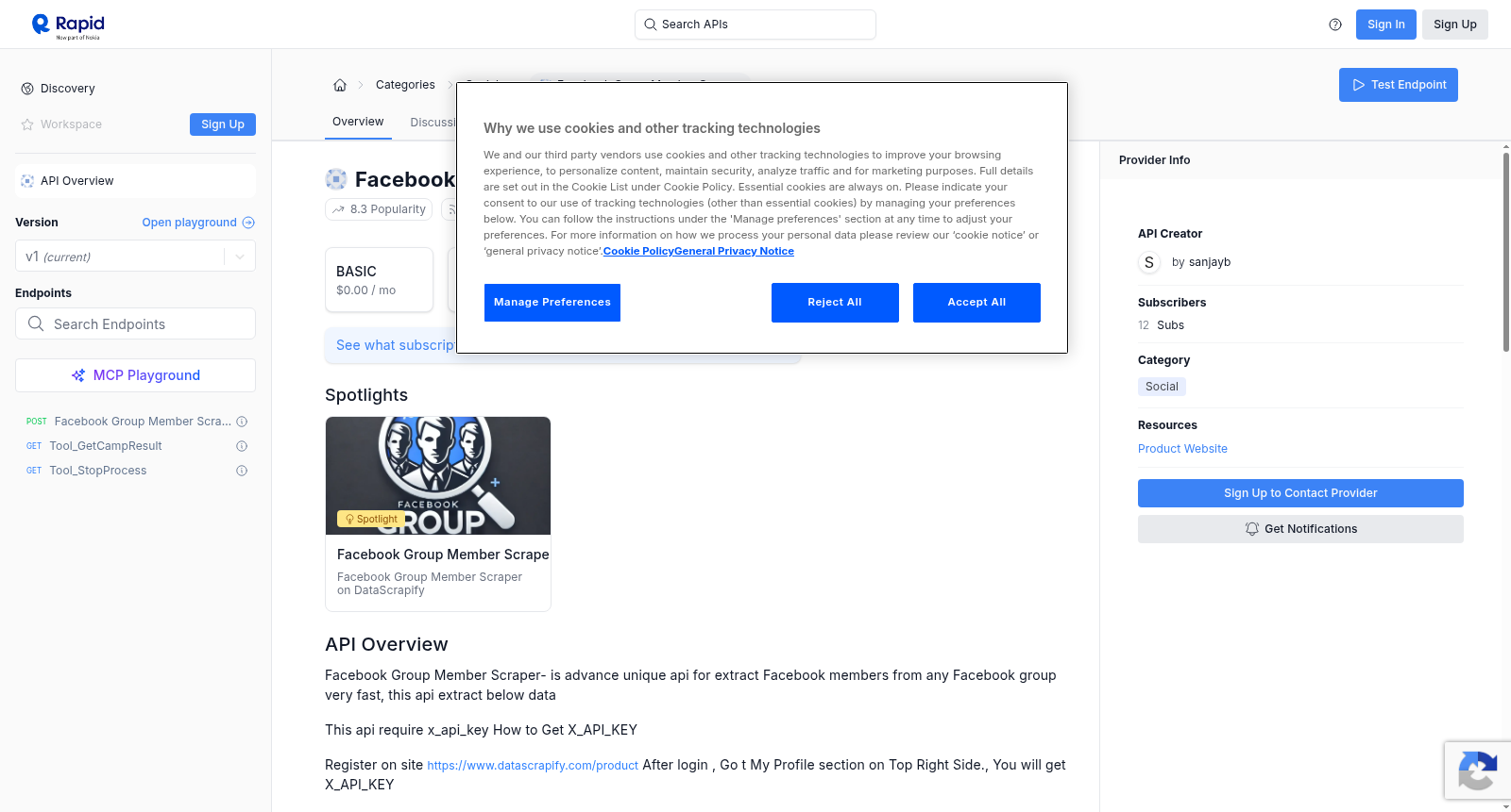 Facebook Group Member Scraper 数据集图片