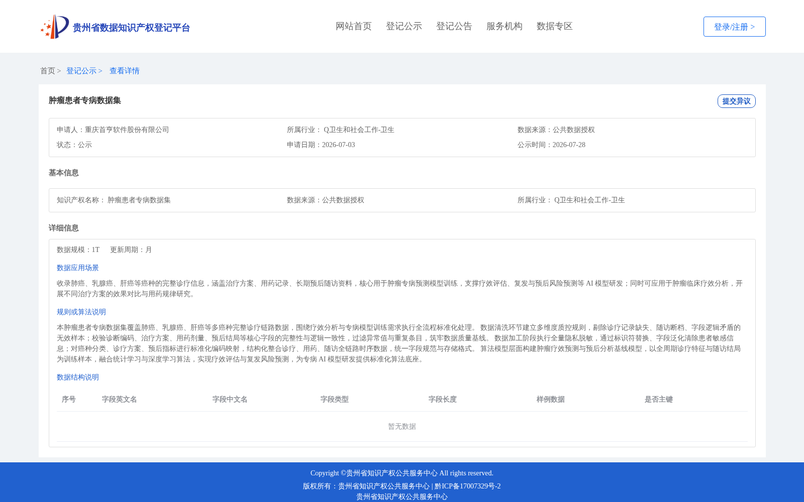 肿瘤患者专病数据集 数据集图片