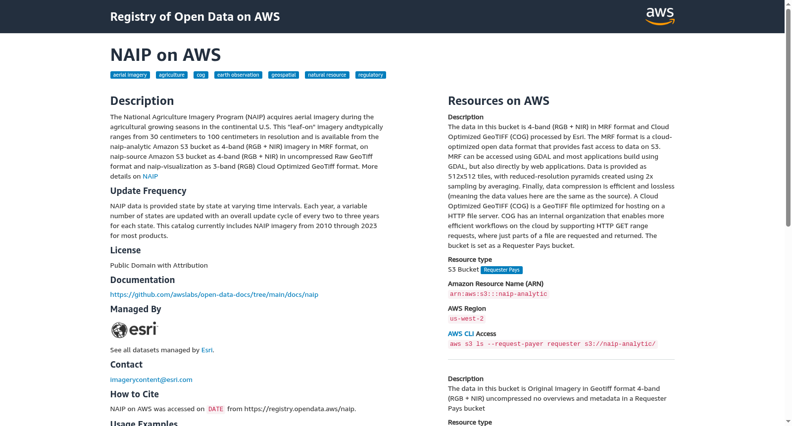 NAIP on AWS 数据集图片