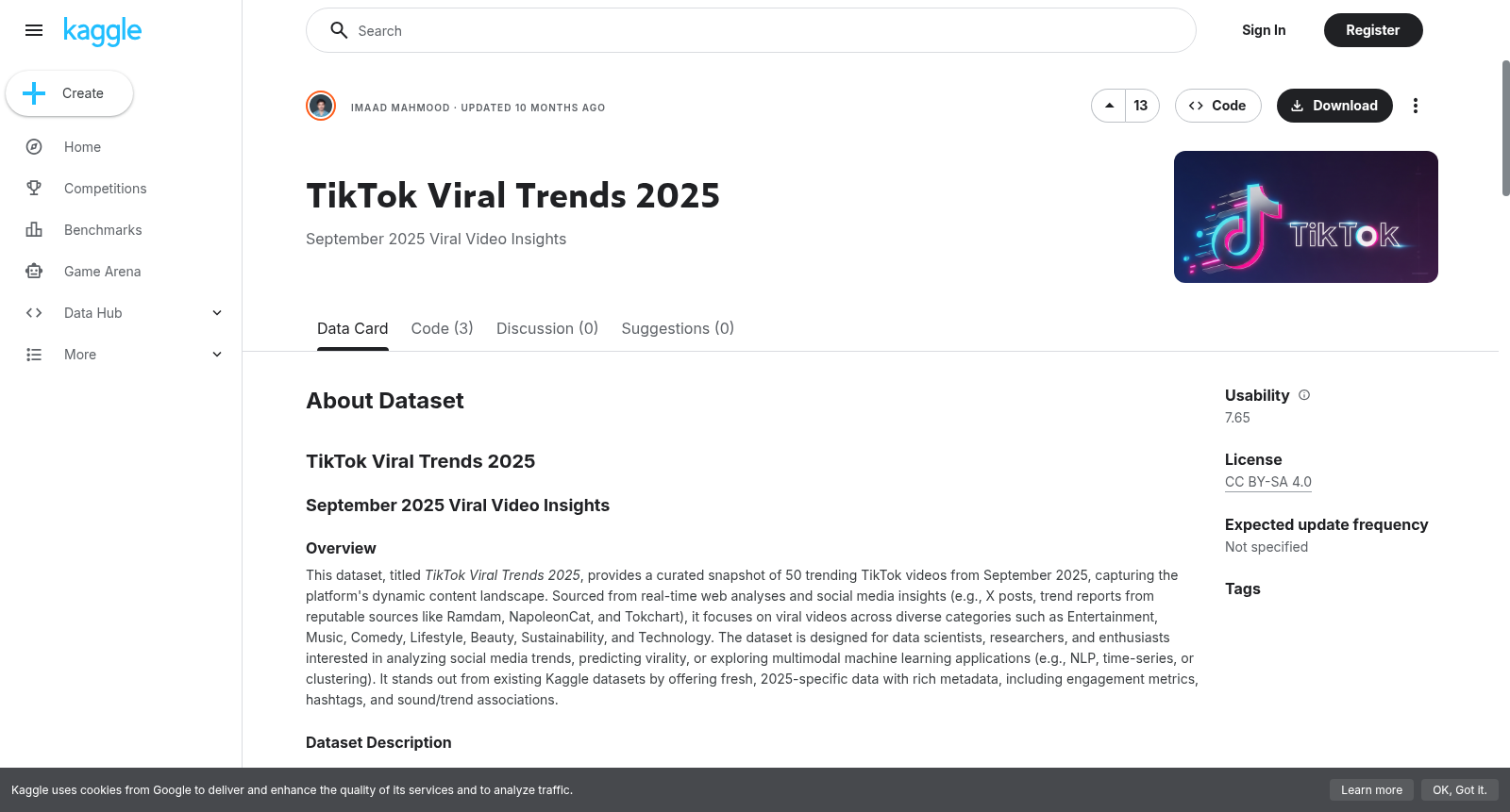 TikTok Viral Trends 2025 数据集图片