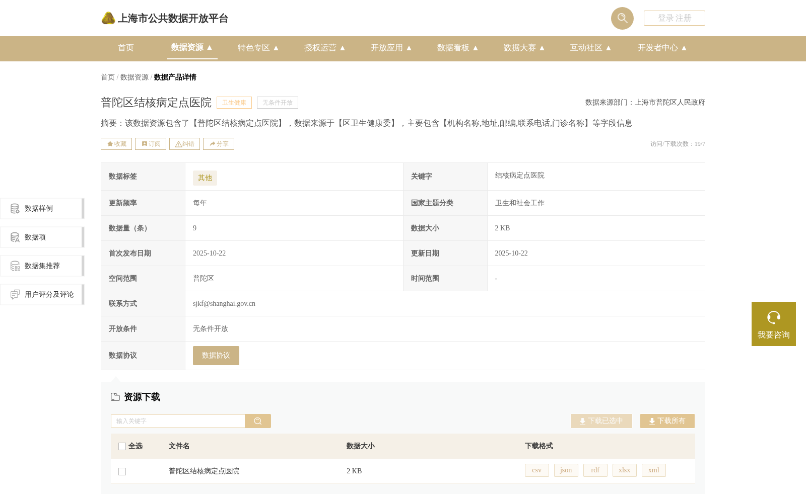 普陀区结核病定点医院 数据集图片