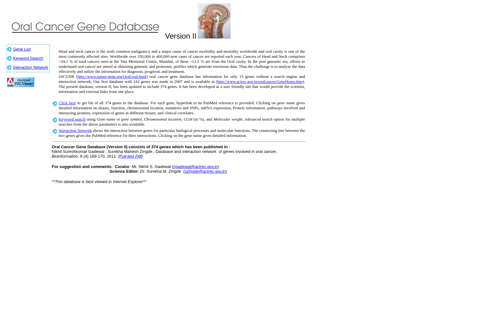 Oral Cancer Gene Database 数据集图片