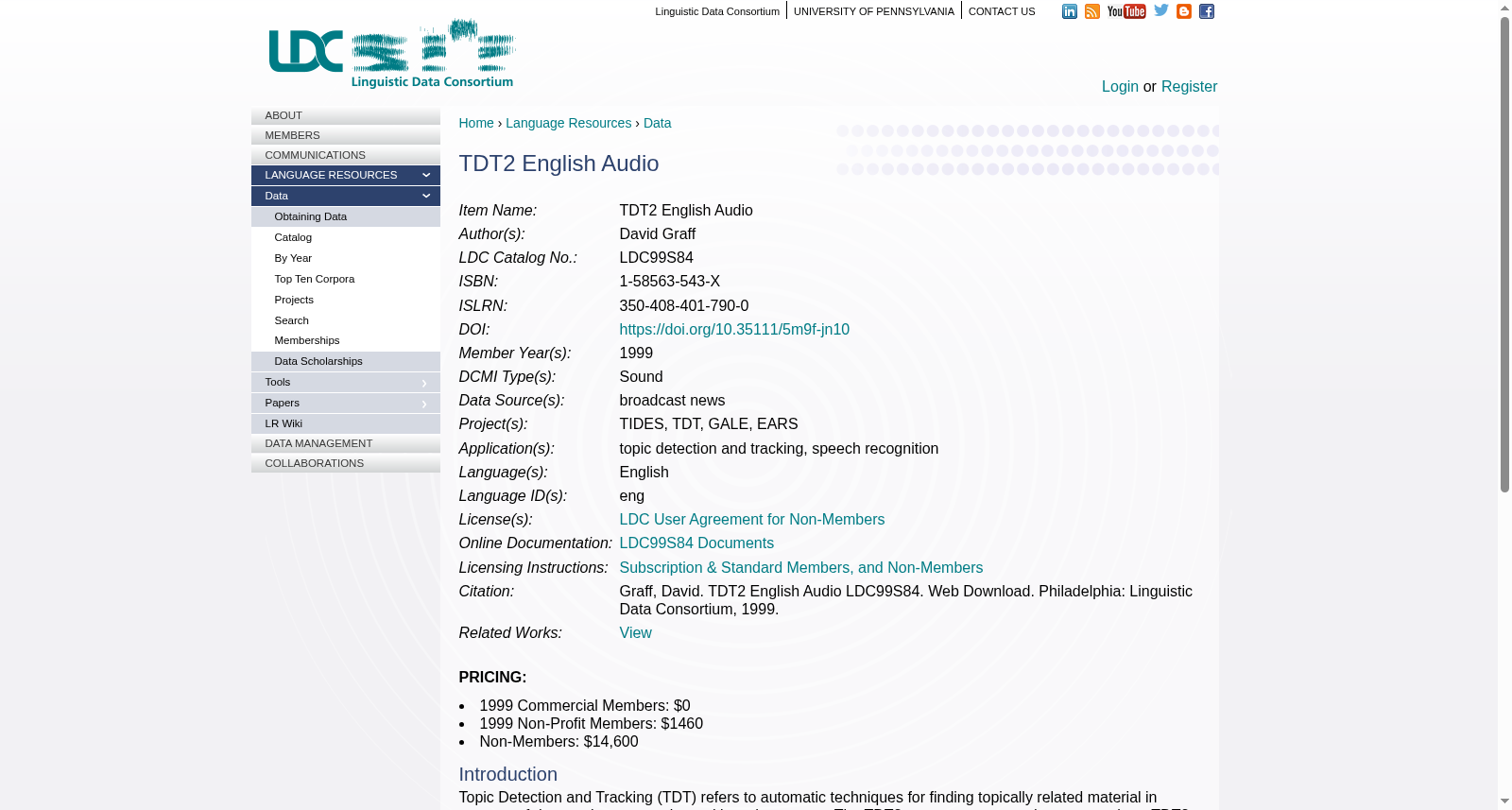 TDT2 English Audio 数据集图片
