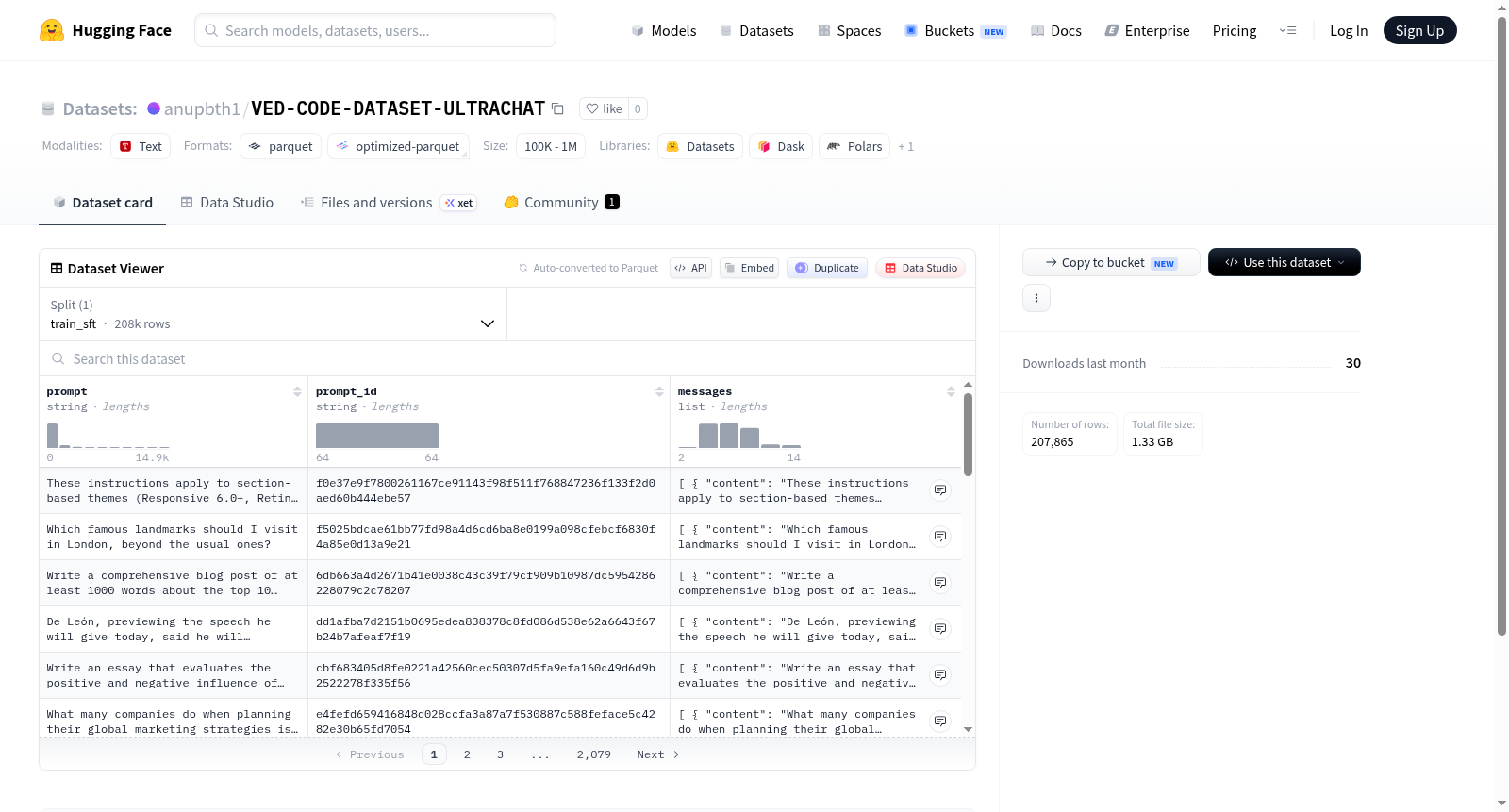 anupbth1/VED-CODE-DATASET-ULTRACHAT 数据集图片