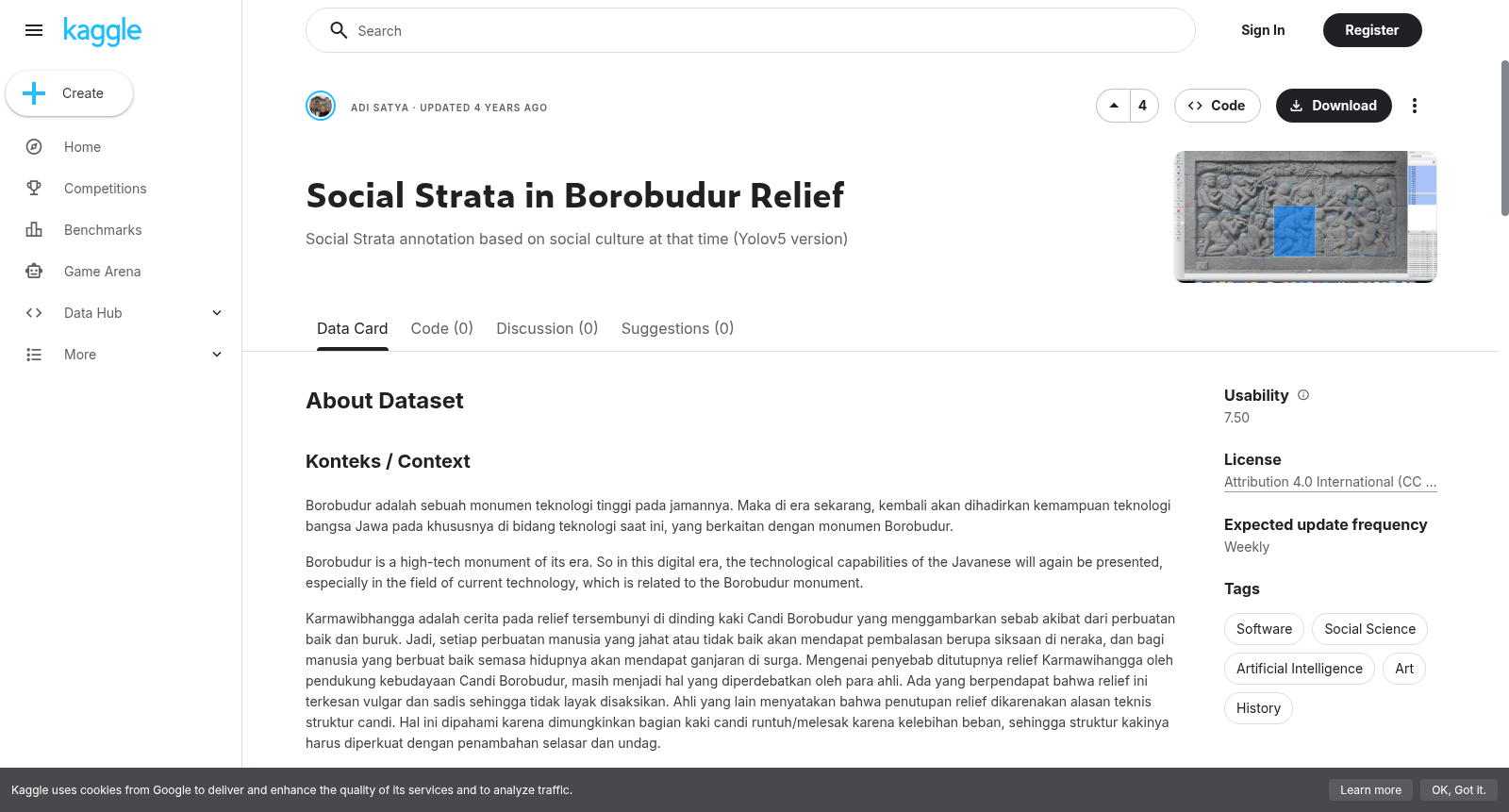 Social Strata in Borobudur Relief 数据集图片