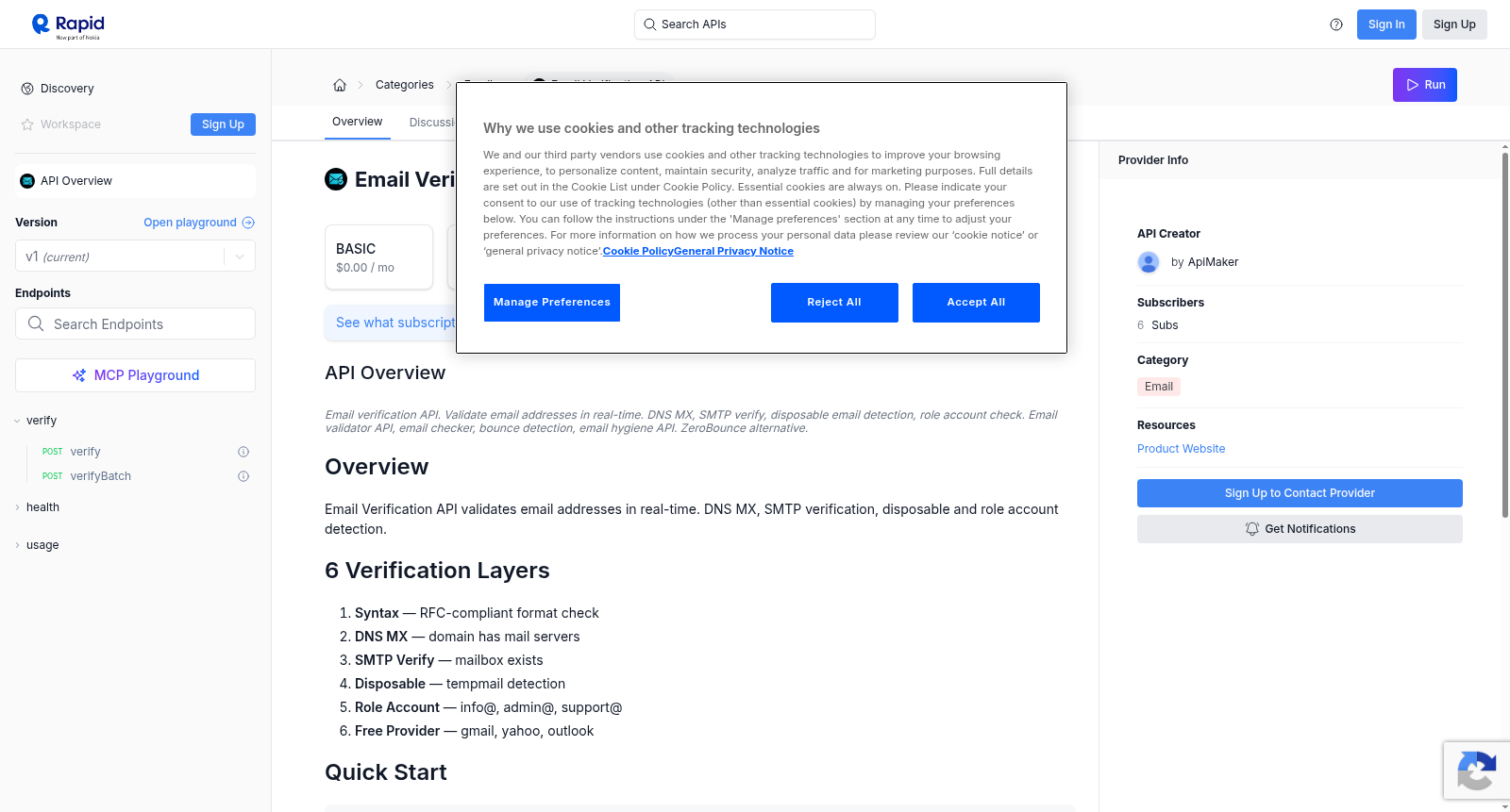 Email Verification API 数据集图片