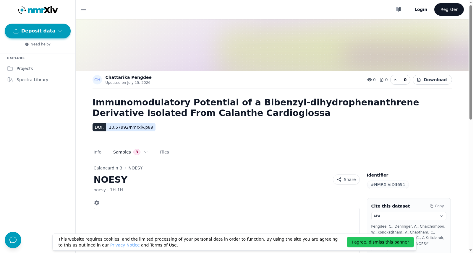 Calancardin B[NOESY] 数据集图片