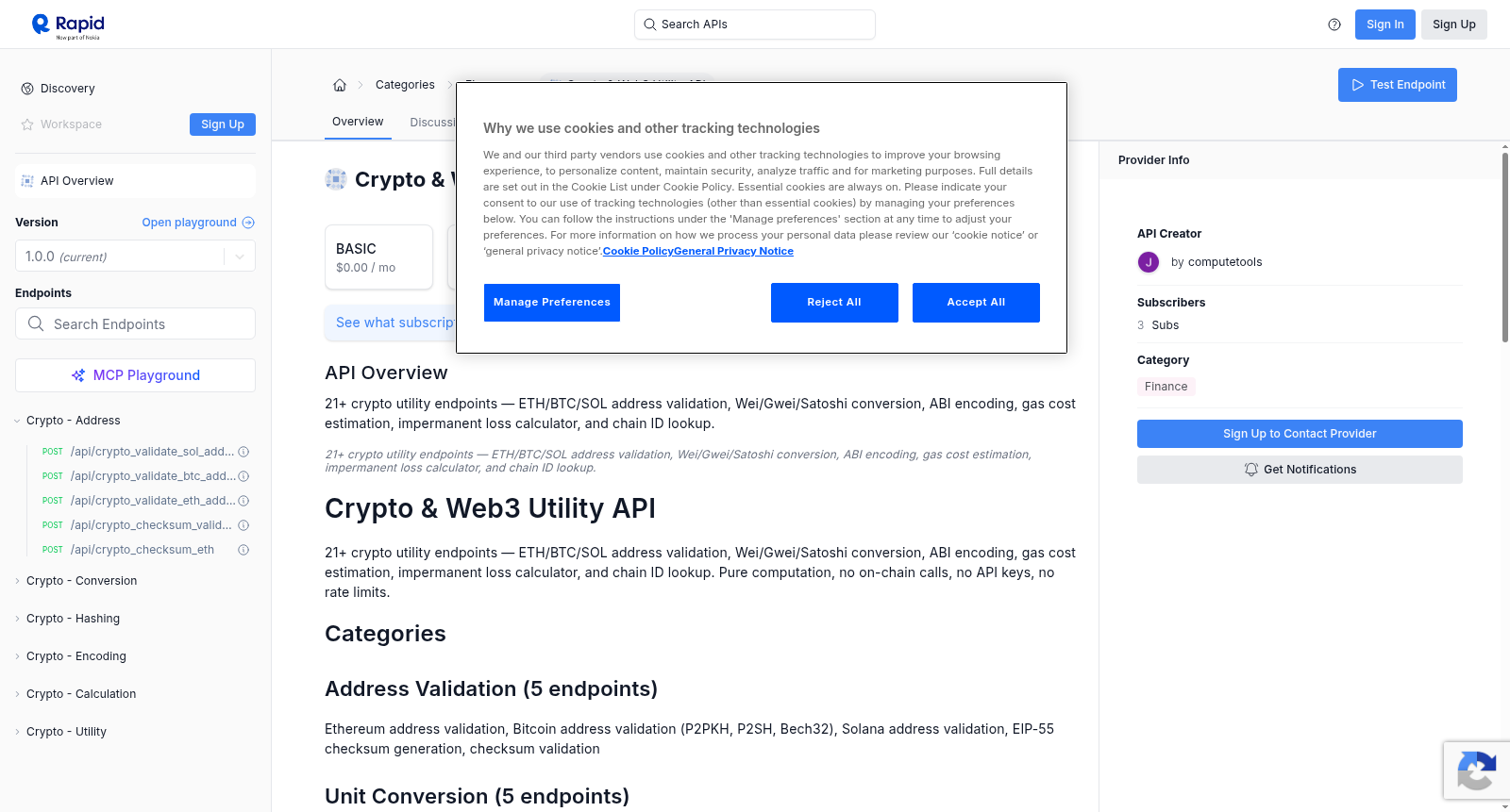 Crypto & Web3 Utility API 数据集图片