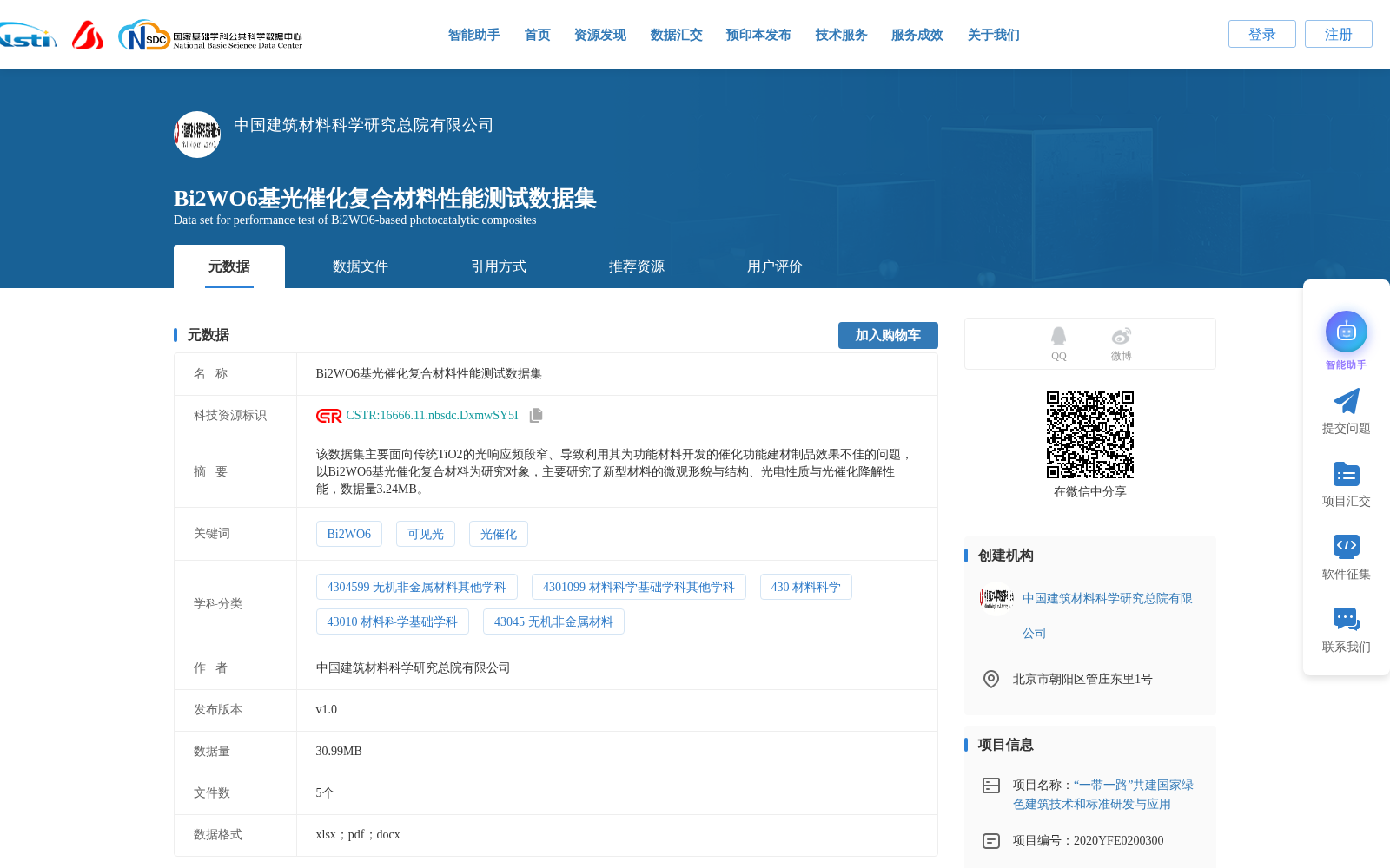 Bi2WO6基光催化复合材料性能测试数据集 数据集图片