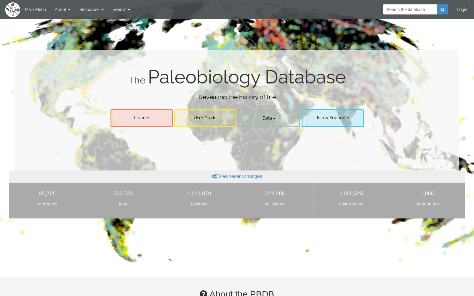 The Paleobiology Database 数据集图片