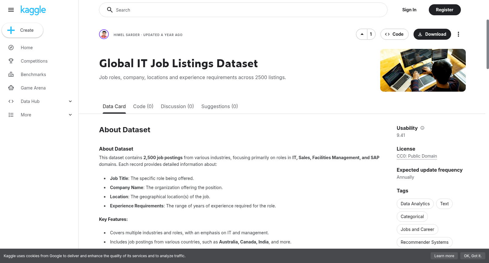 Global IT Job Listings Dataset 数据集图片