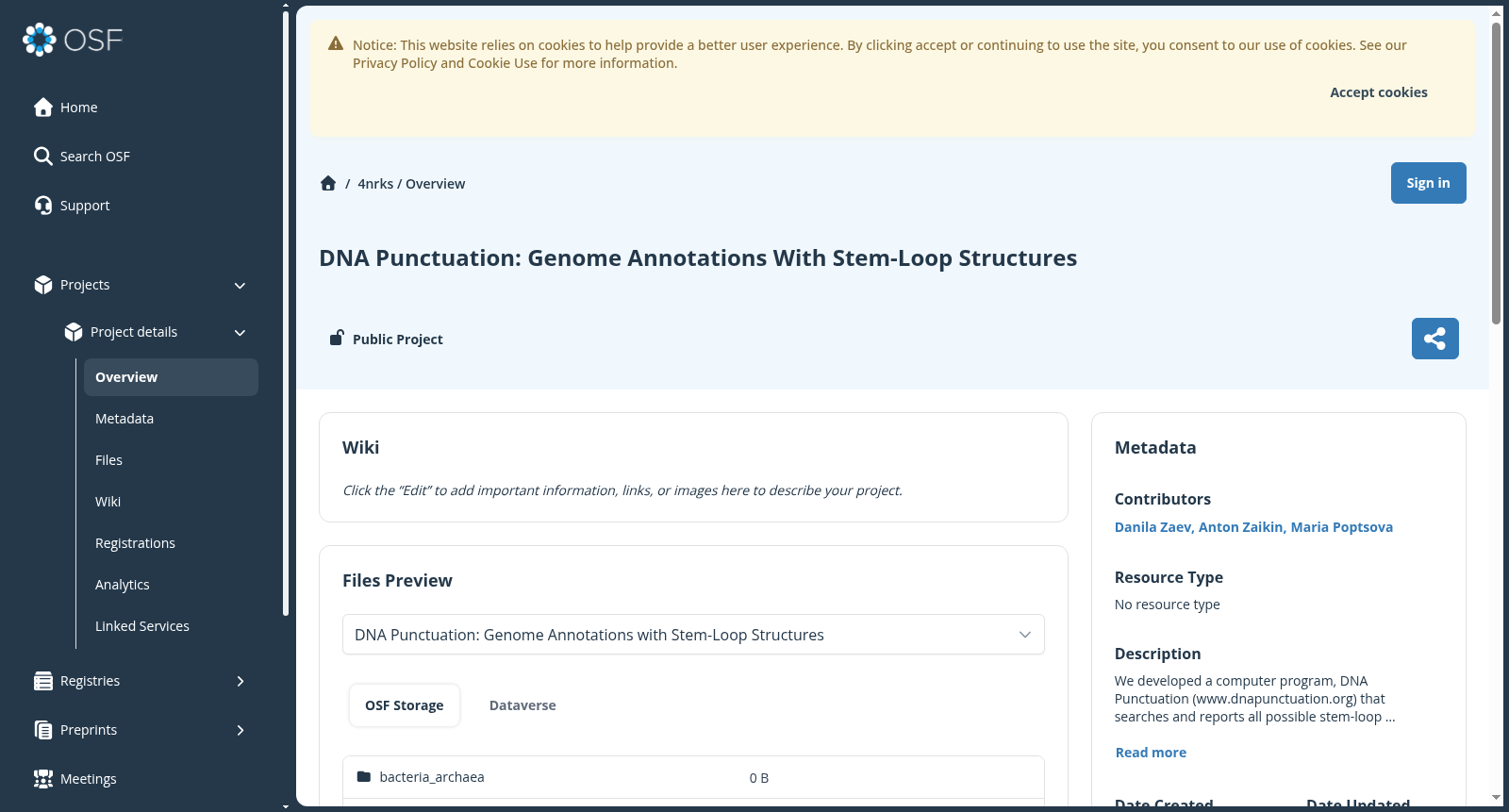 DNA Punctuation: Genome Annotations with Stem-Loop Structures 数据集图片