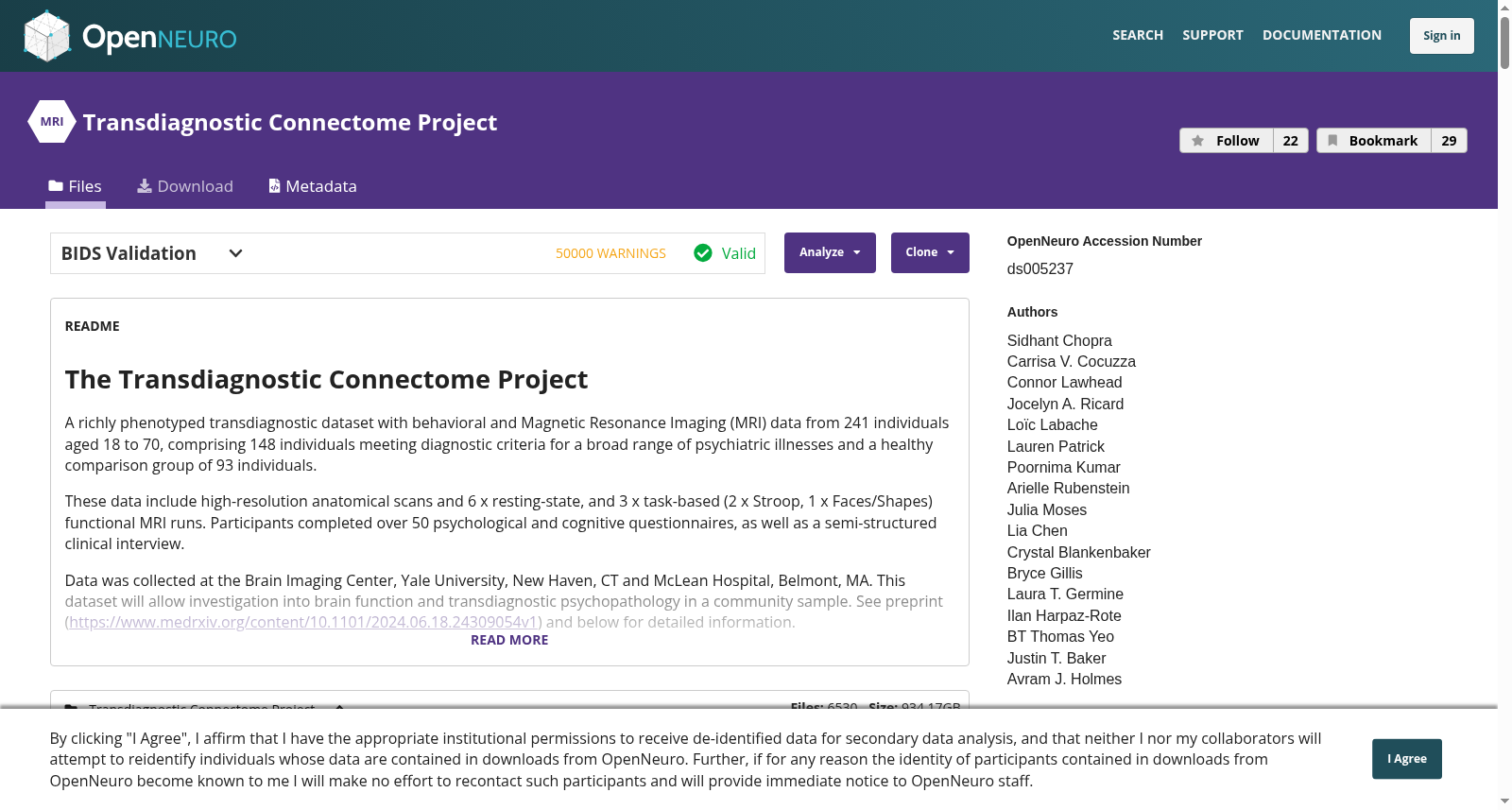 Transdiagnostic Connectome Project 数据集图片