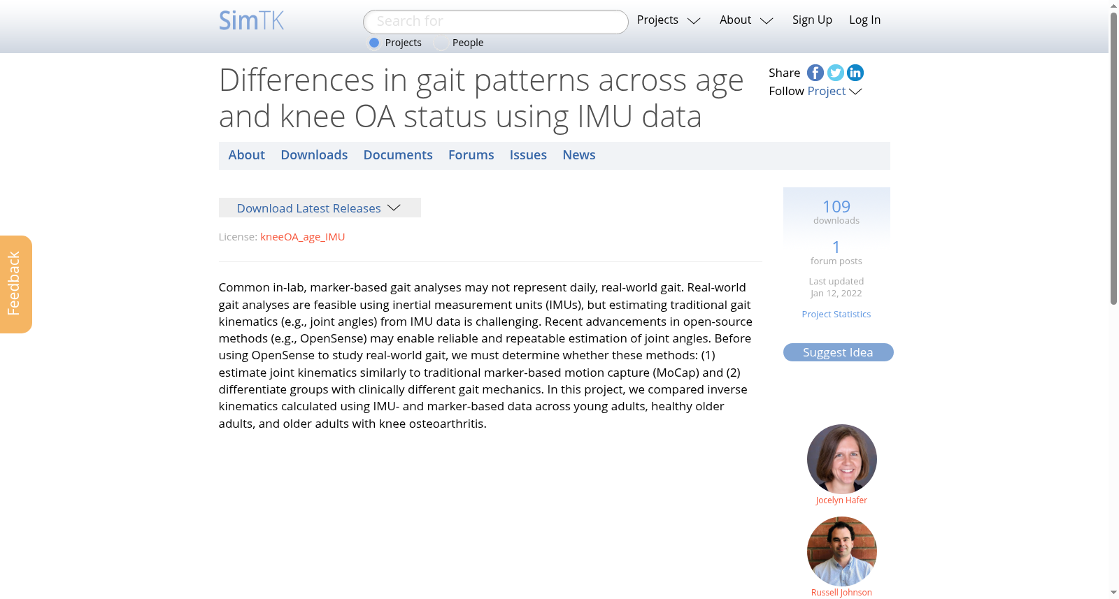 Differences in gait patterns across age and knee OA status using IMU data 数据集图片