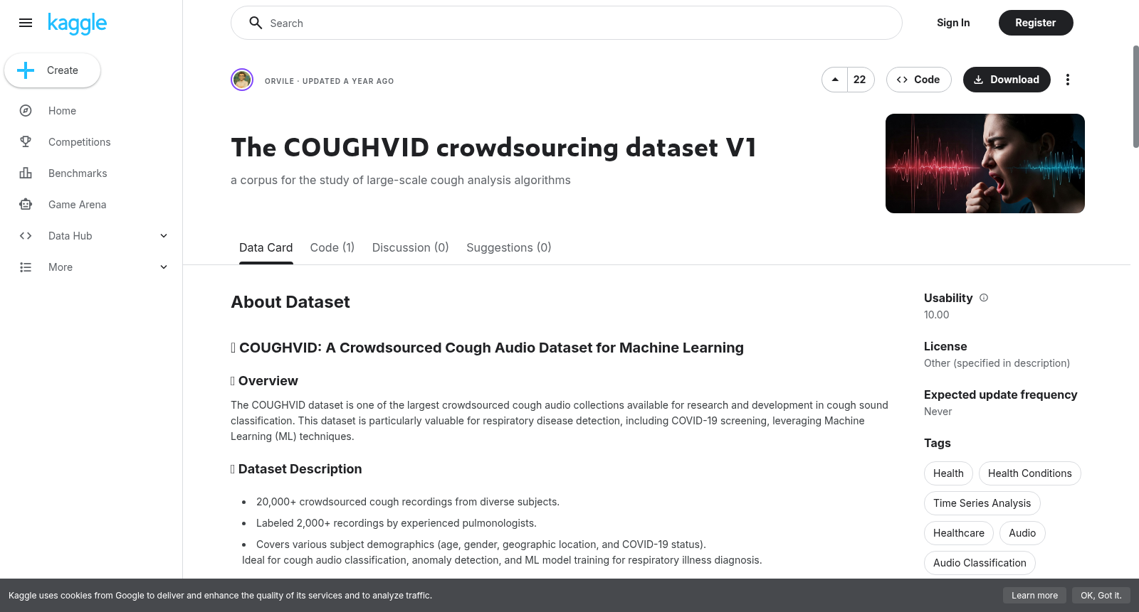 The COUGHVID crowdsourcing dataset V1 数据集图片