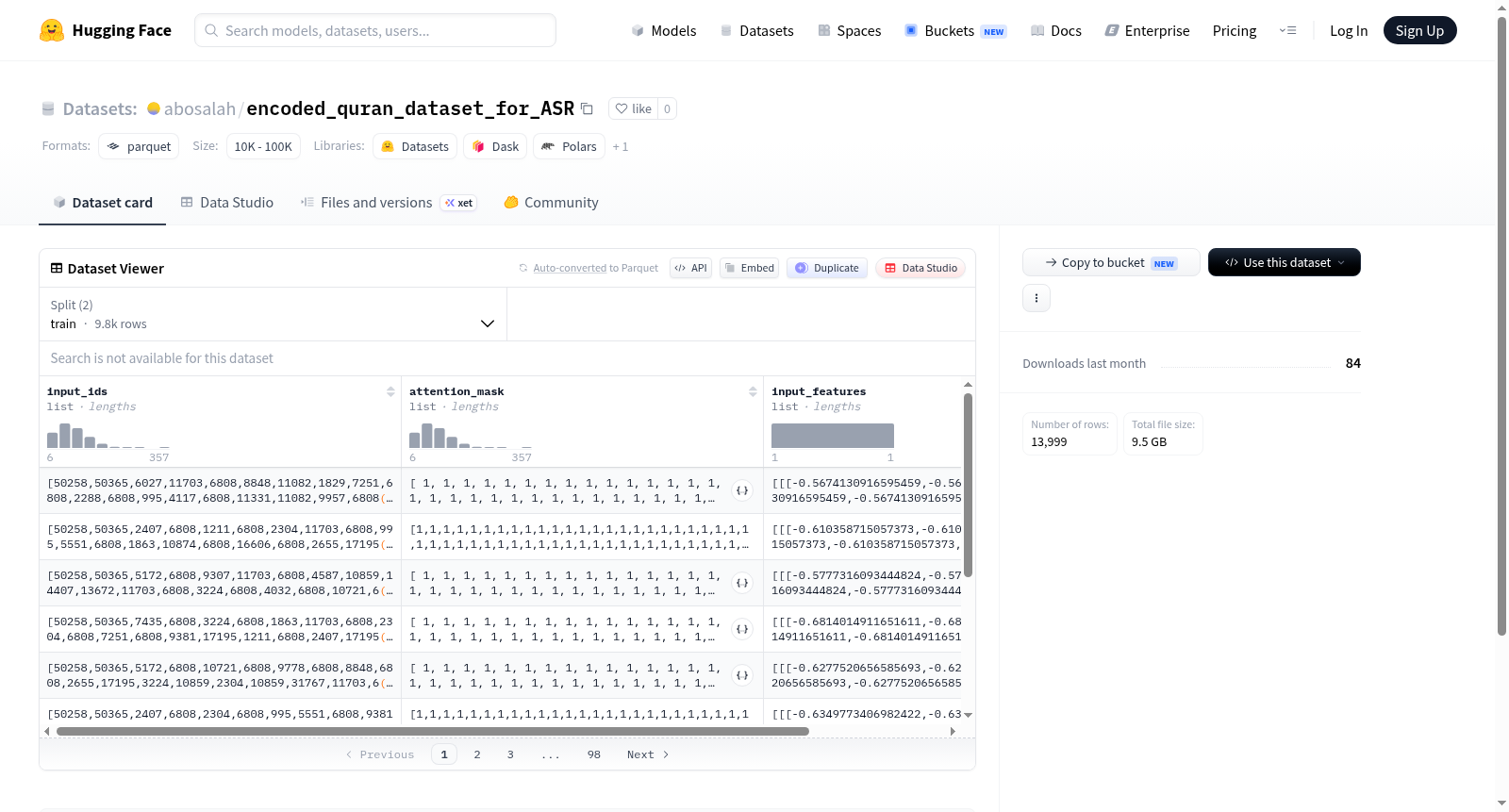 abosalah/encoded_quran_dataset_for_ASR 数据集图片