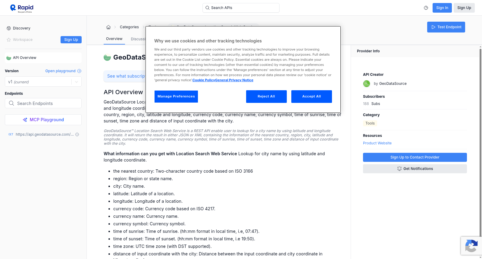 GeoDataSource Location Search Web Service 数据集图片
