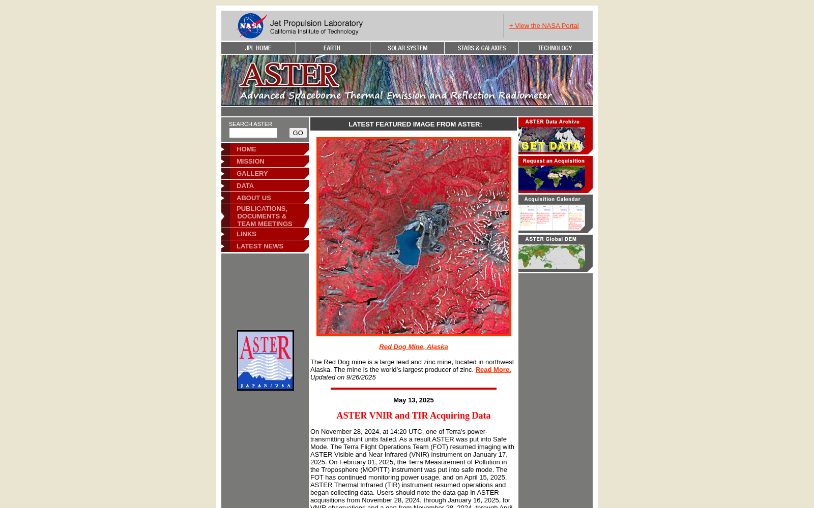 Advanced Spaceborne Thermal Emission and Reflection Radiometer 数据集图片