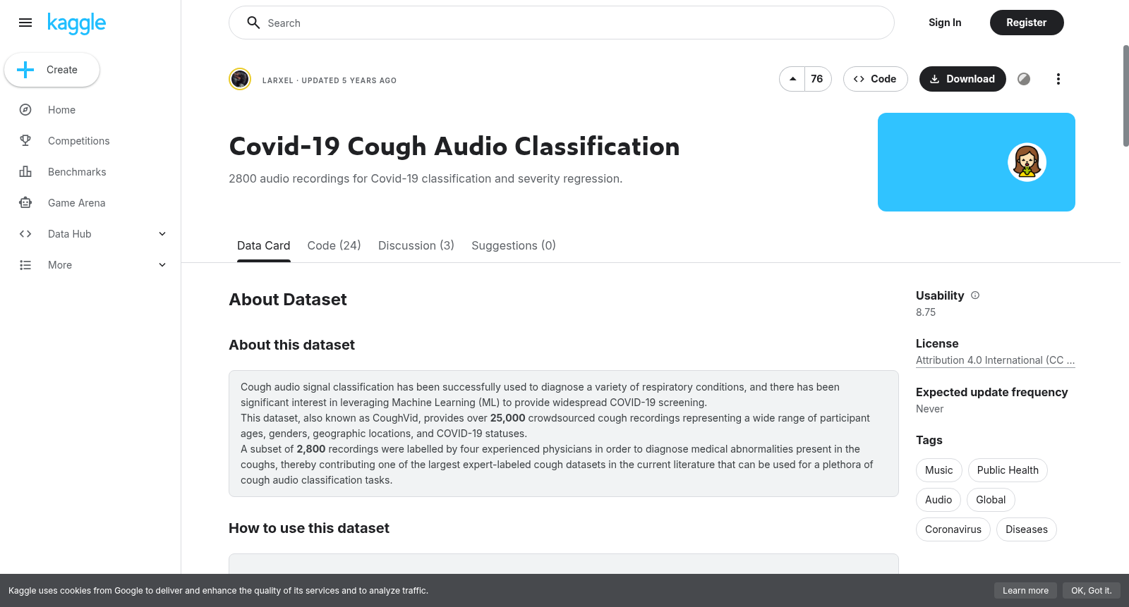 Covid-19 Cough Audio Classification 数据集图片