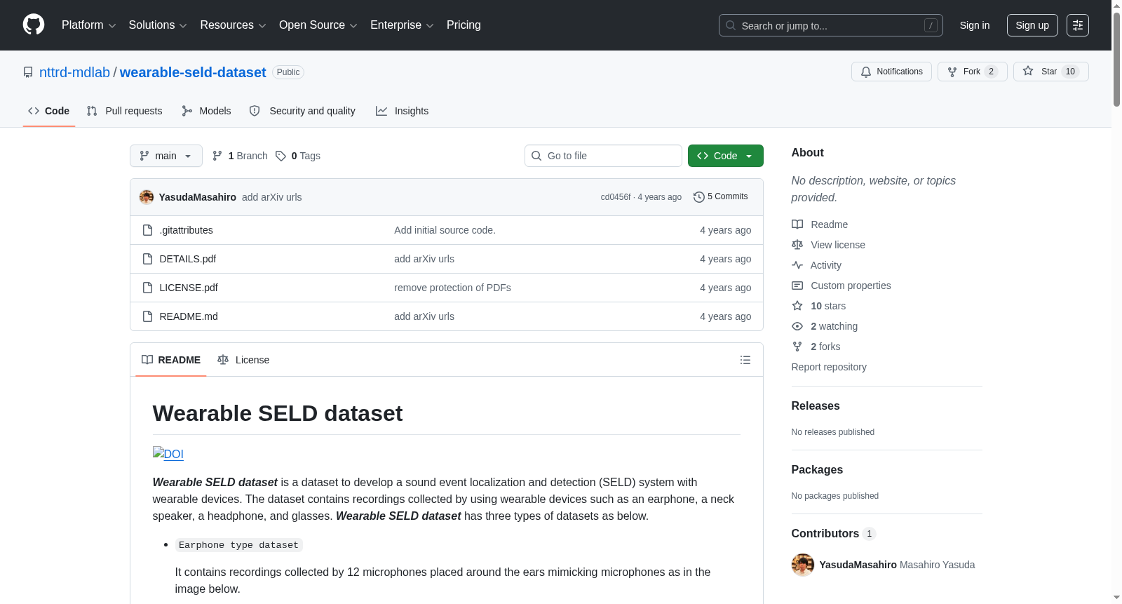 Wearable SELD dataset 数据集图片