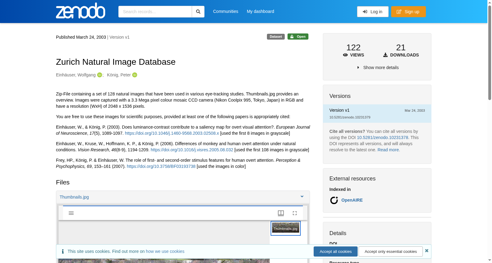 Zurich Natural Image Database 数据集图片