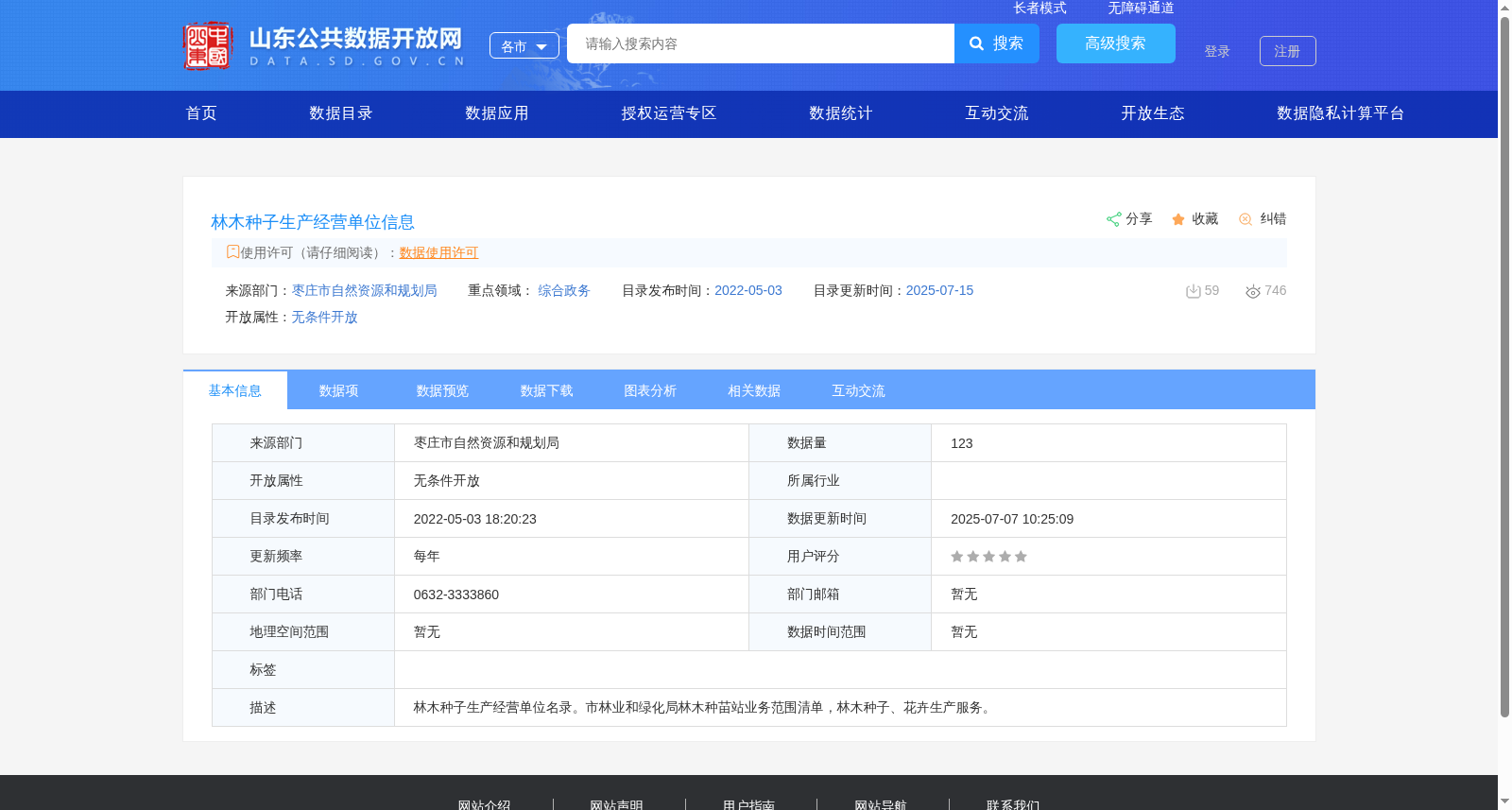 林木种子生产经营单位信息 数据集图片