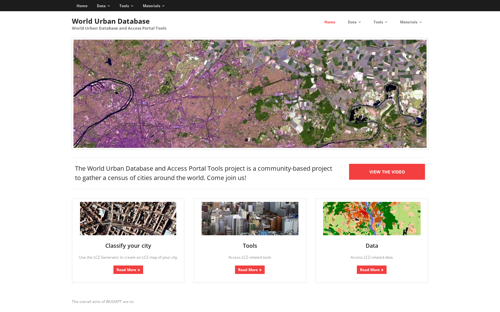 World Urban Database and Access Portal Tools (WUDAPT) 数据集图片