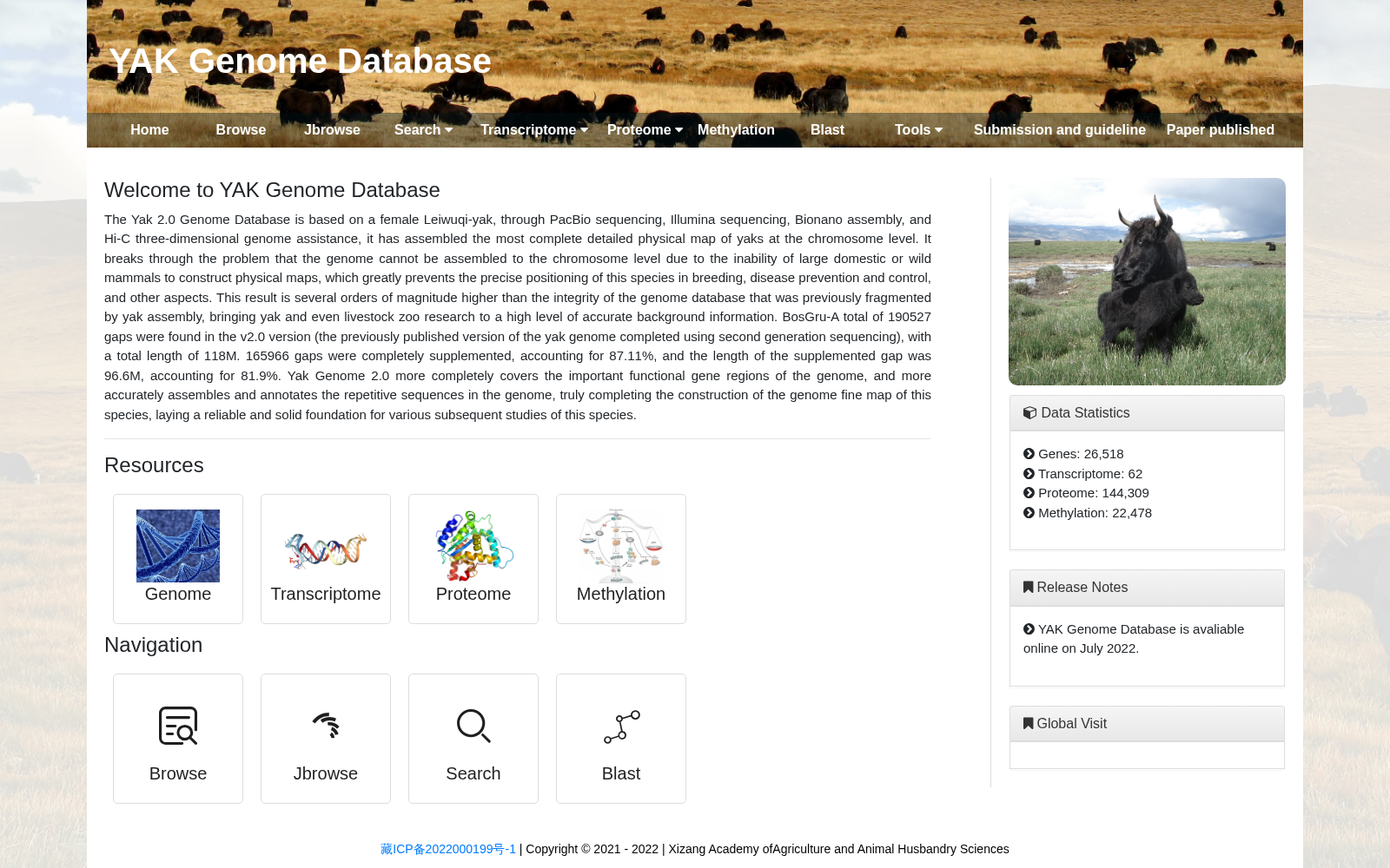 YAK Genome Database 数据集图片