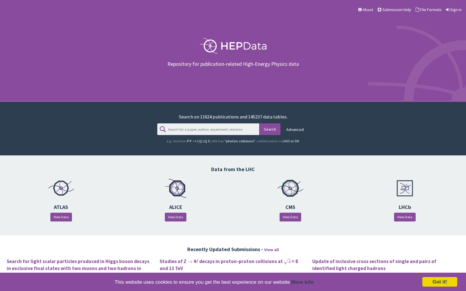 HEPData 数据集图片