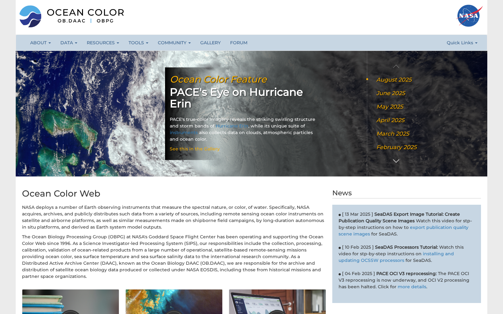 NASA OceanColor 数据集图片