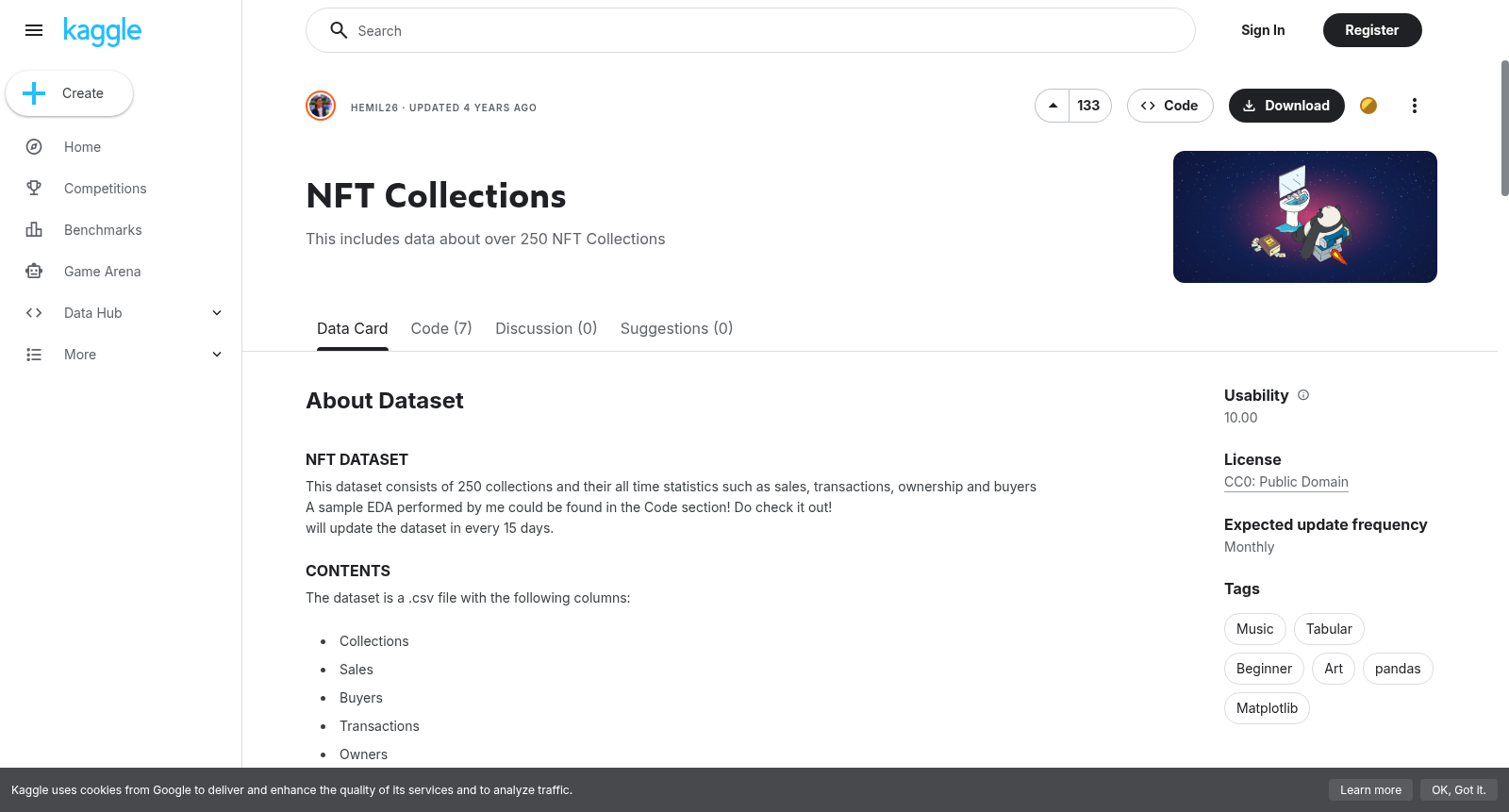 NFT Collections 数据集图片