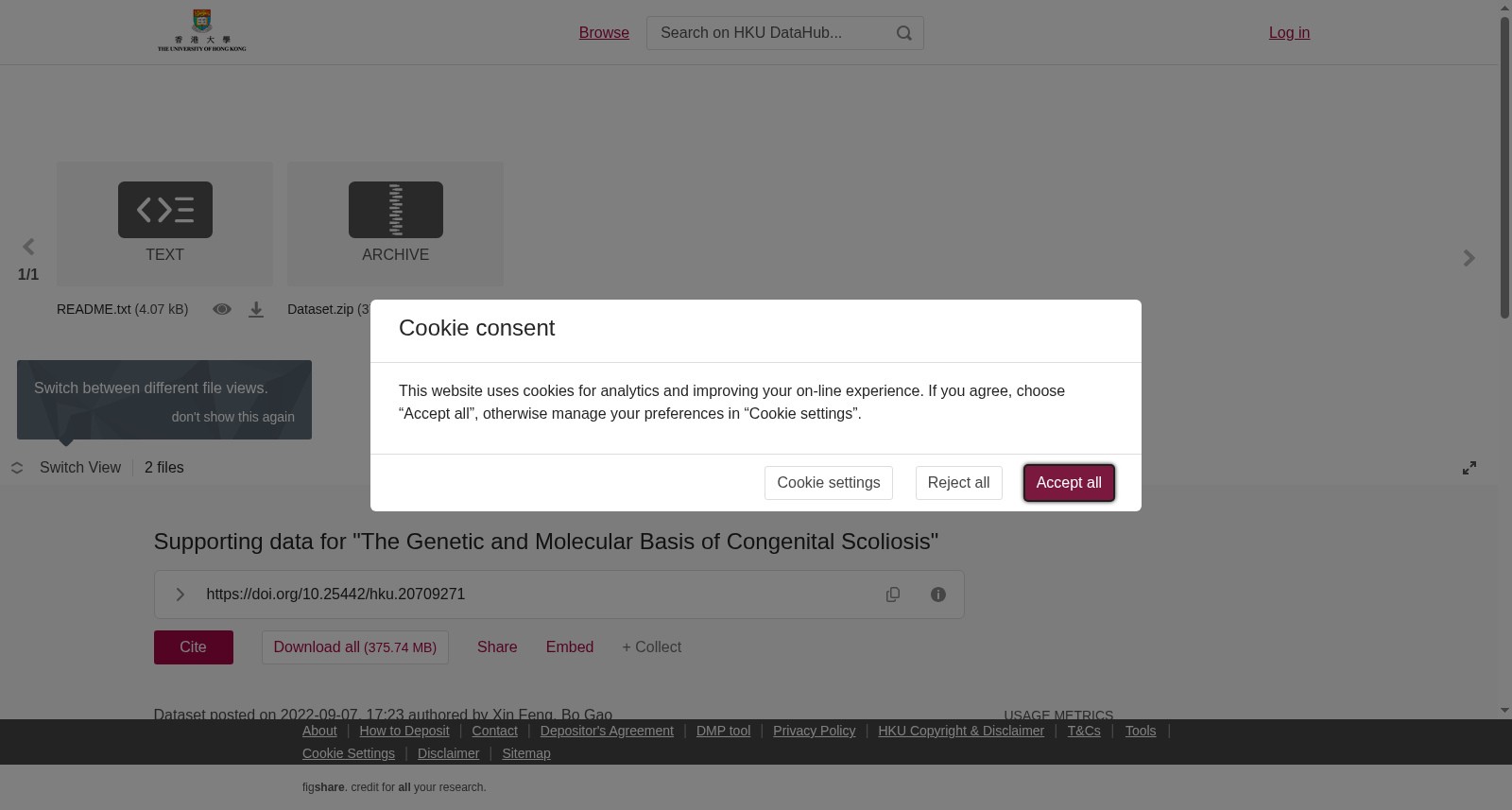 Supporting data for "The Genetic and Molecular Basis of Congenital Scoliosis" 数据集图片