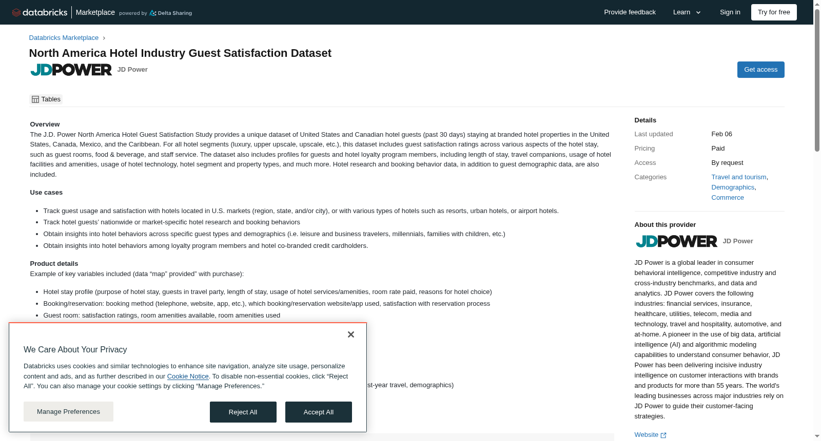 North America Hotel Industry Guest Satisfaction Dataset 数据集图片