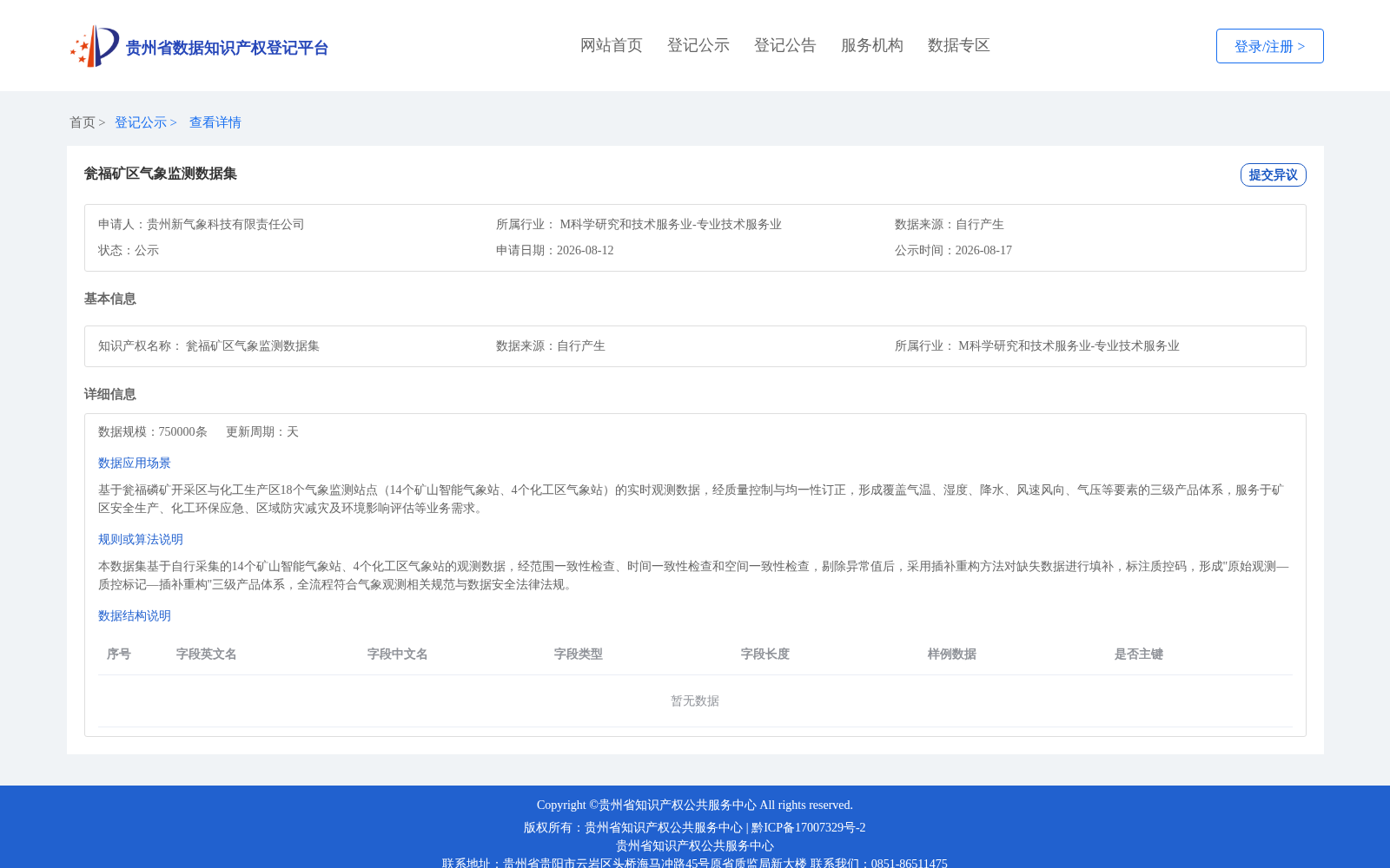 瓮福矿区气象监测数据集 数据集图片