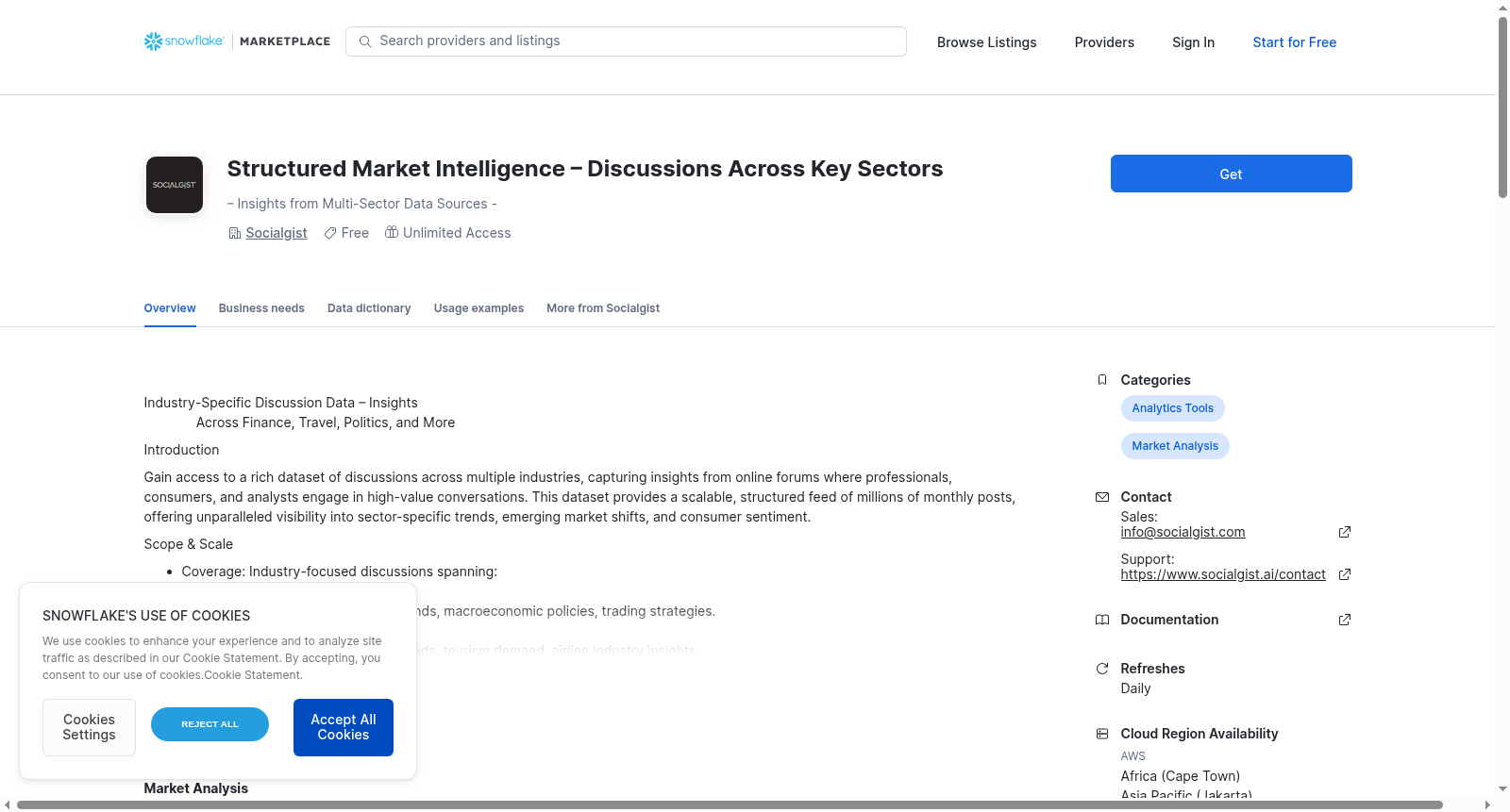 Structured Market Intelligence – Discussions Across Key Sectors 数据集图片