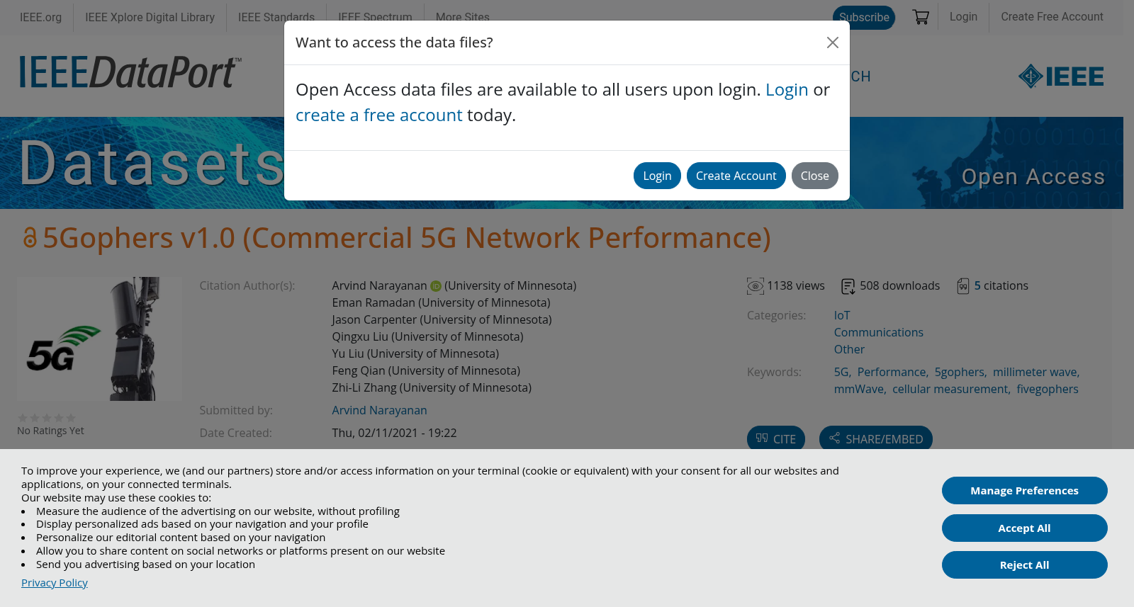 5Gophers v1.0 (Commercial 5G Network Performance) 数据集图片