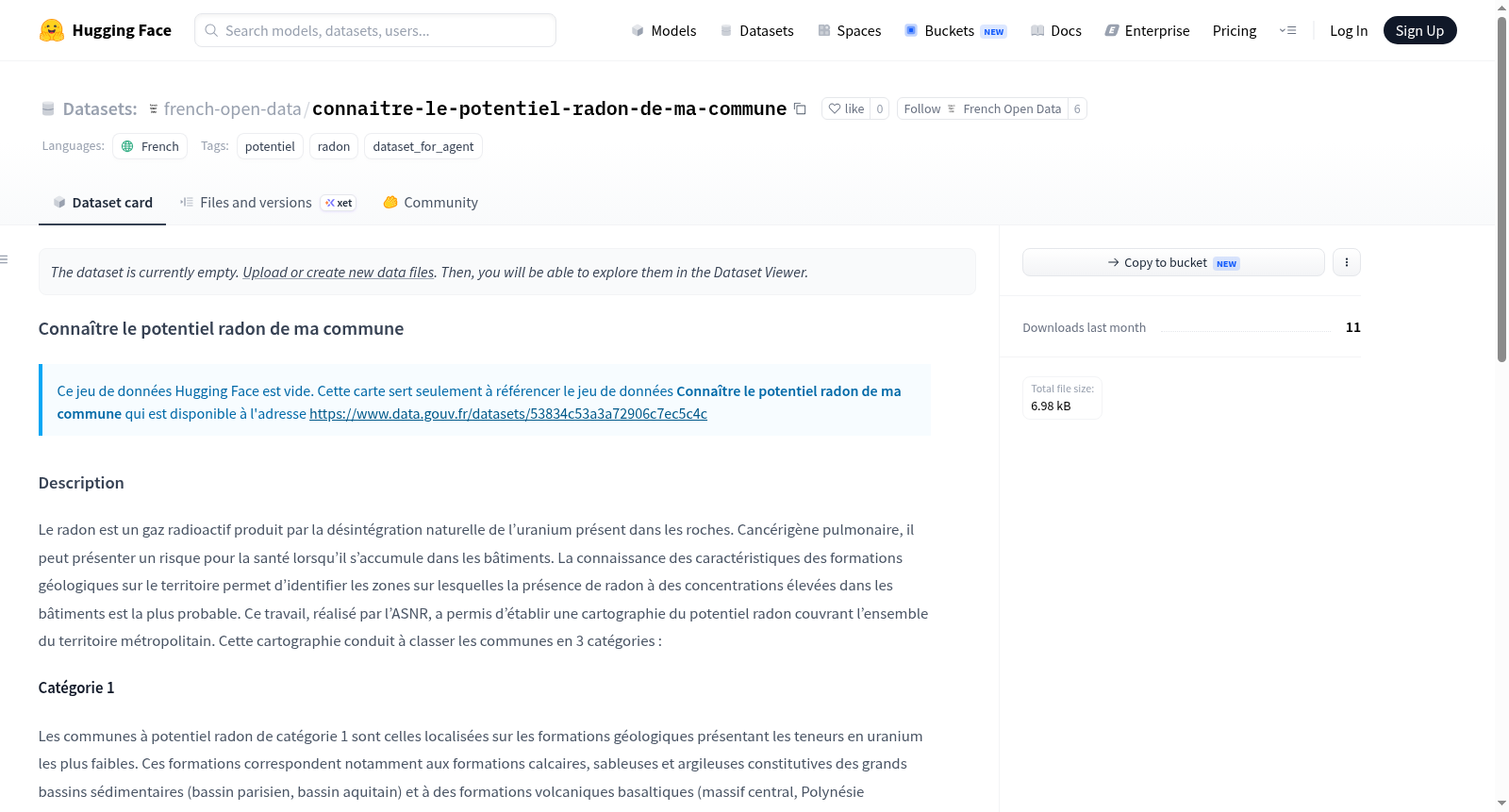 Data-Gouv-FR/connaitre-le-potentiel-radon-de-ma-commune 数据集图片