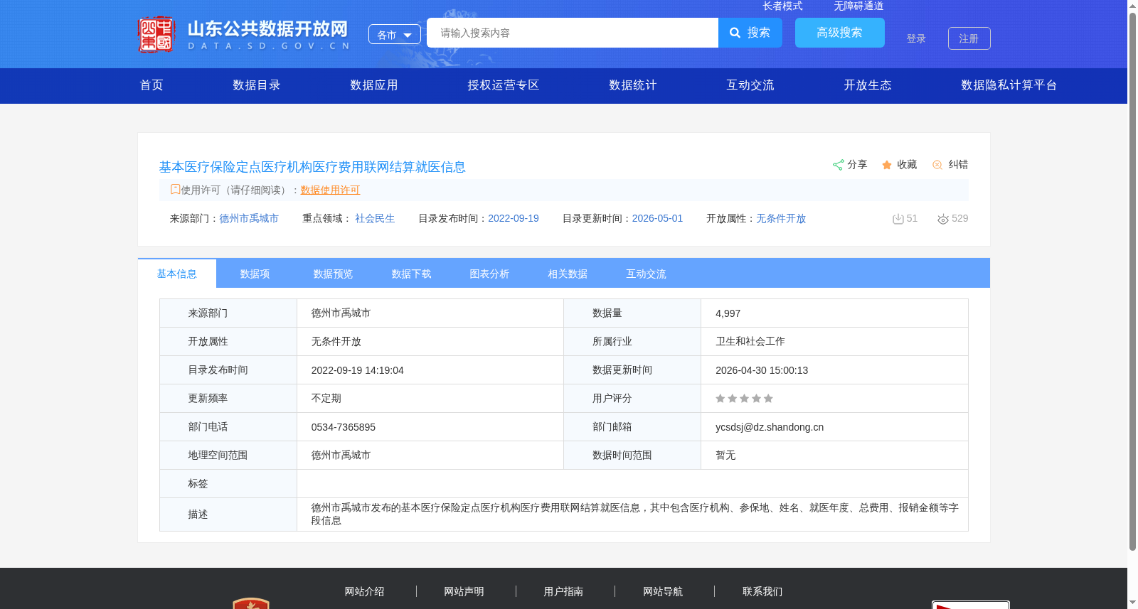 基本医疗保险定点医疗机构医疗费用联网结算就医信息 数据集图片