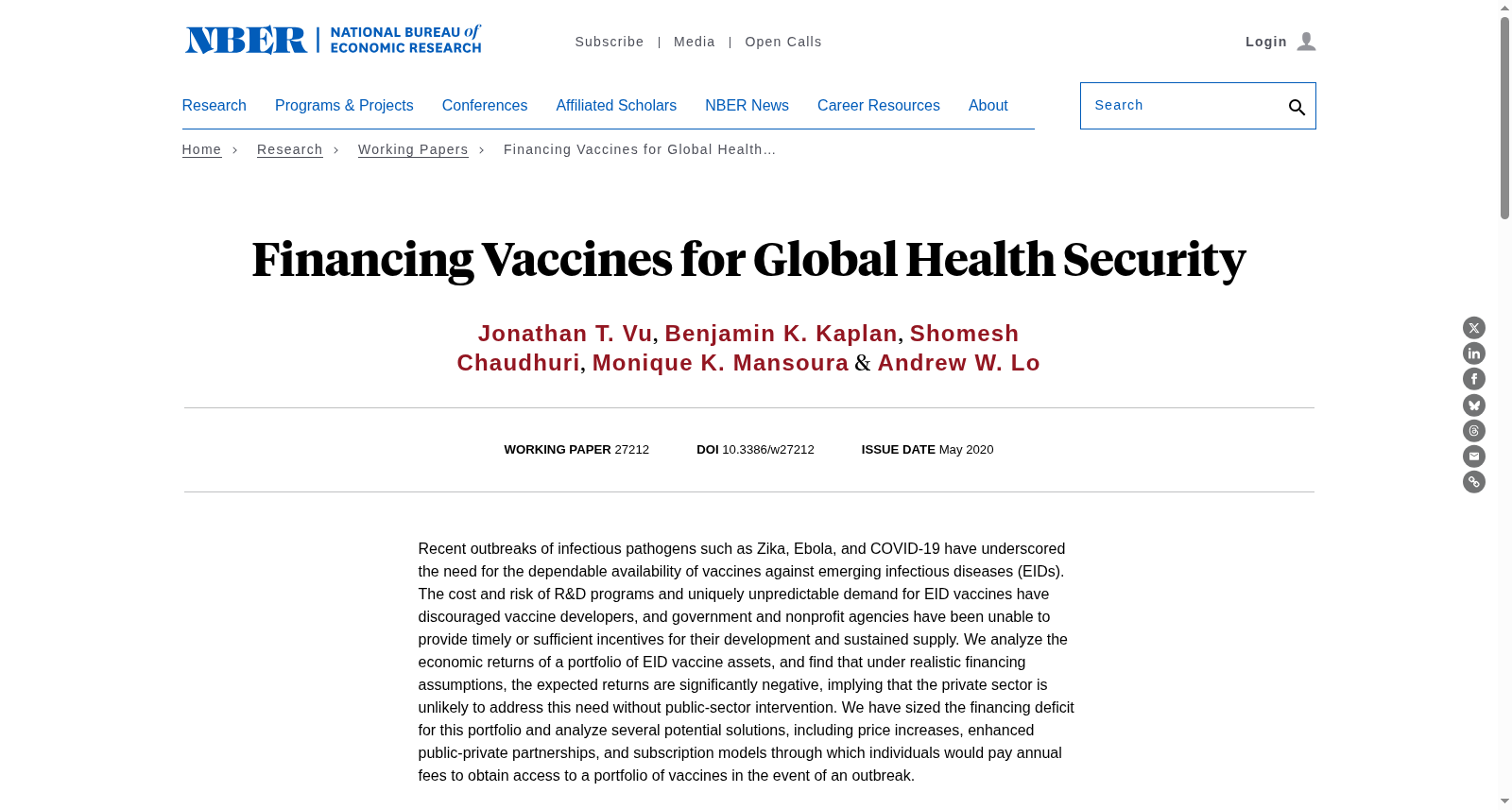 Financing Vaccines for Global Health Security 数据集图片