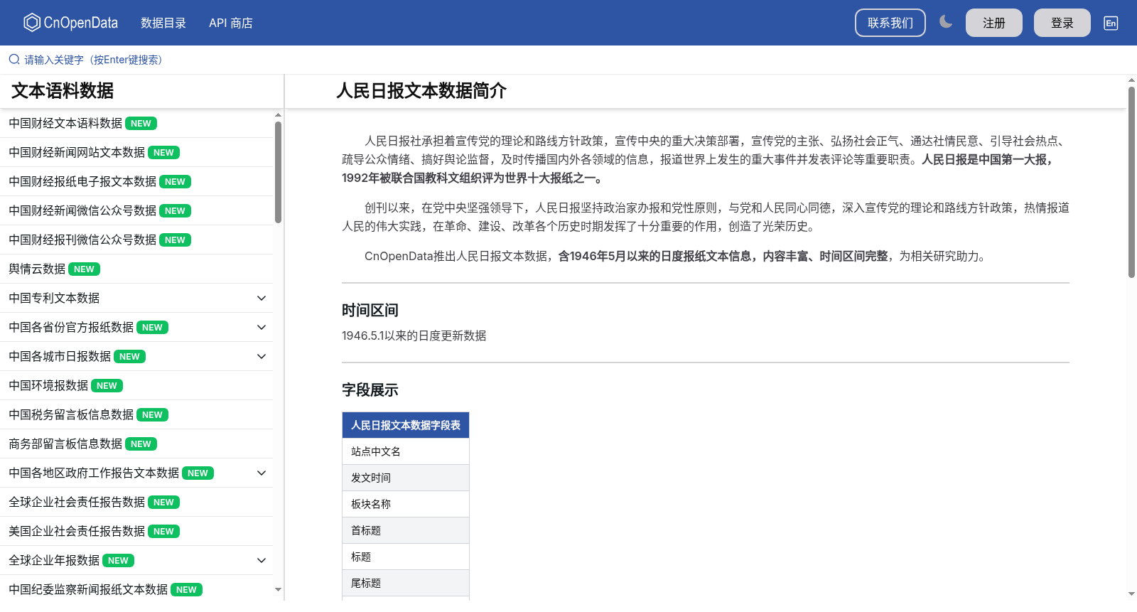 人民日报文本数据 数据集图片